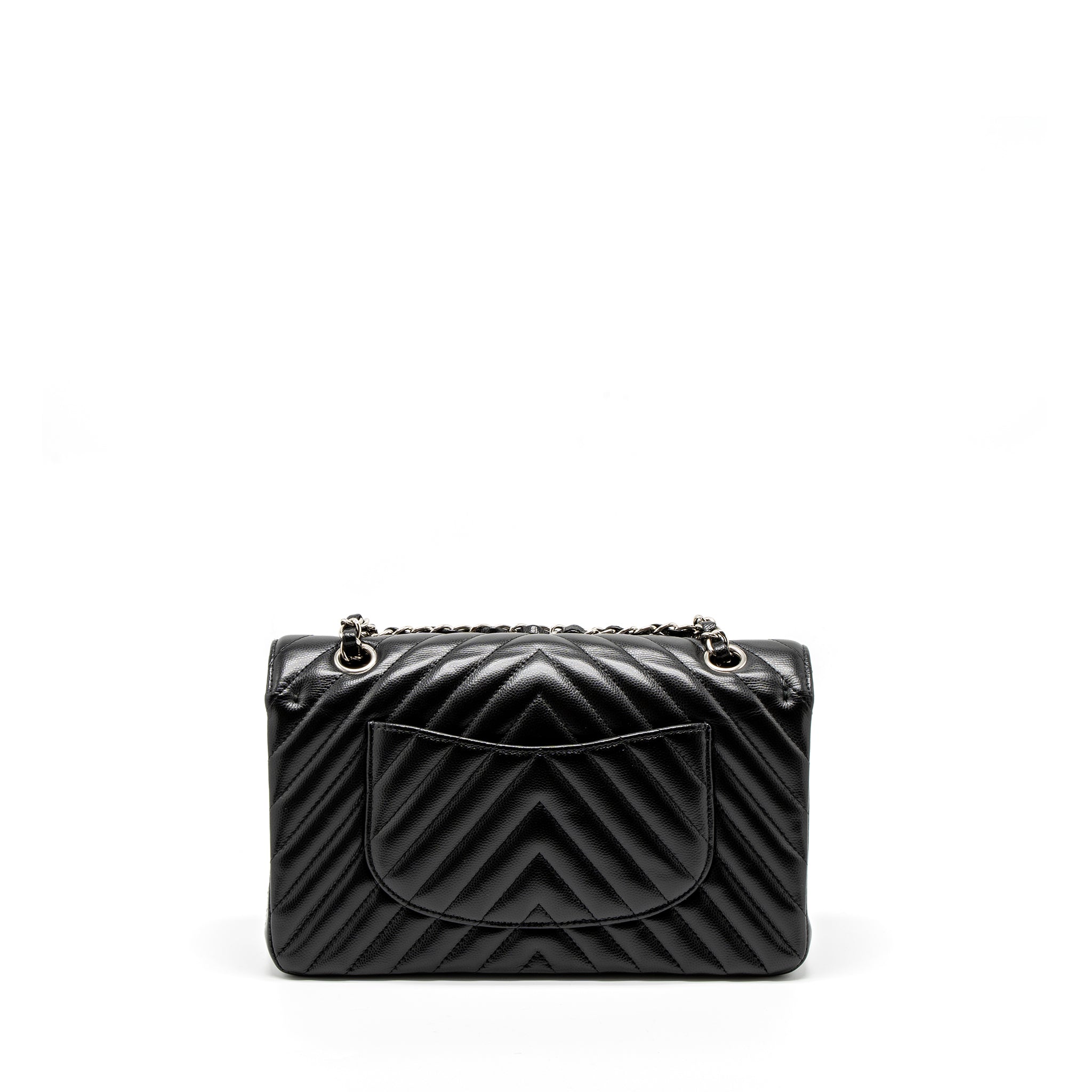 chanel-medium-classic-double-flap-bag-chevron-caviar-black-shw-1