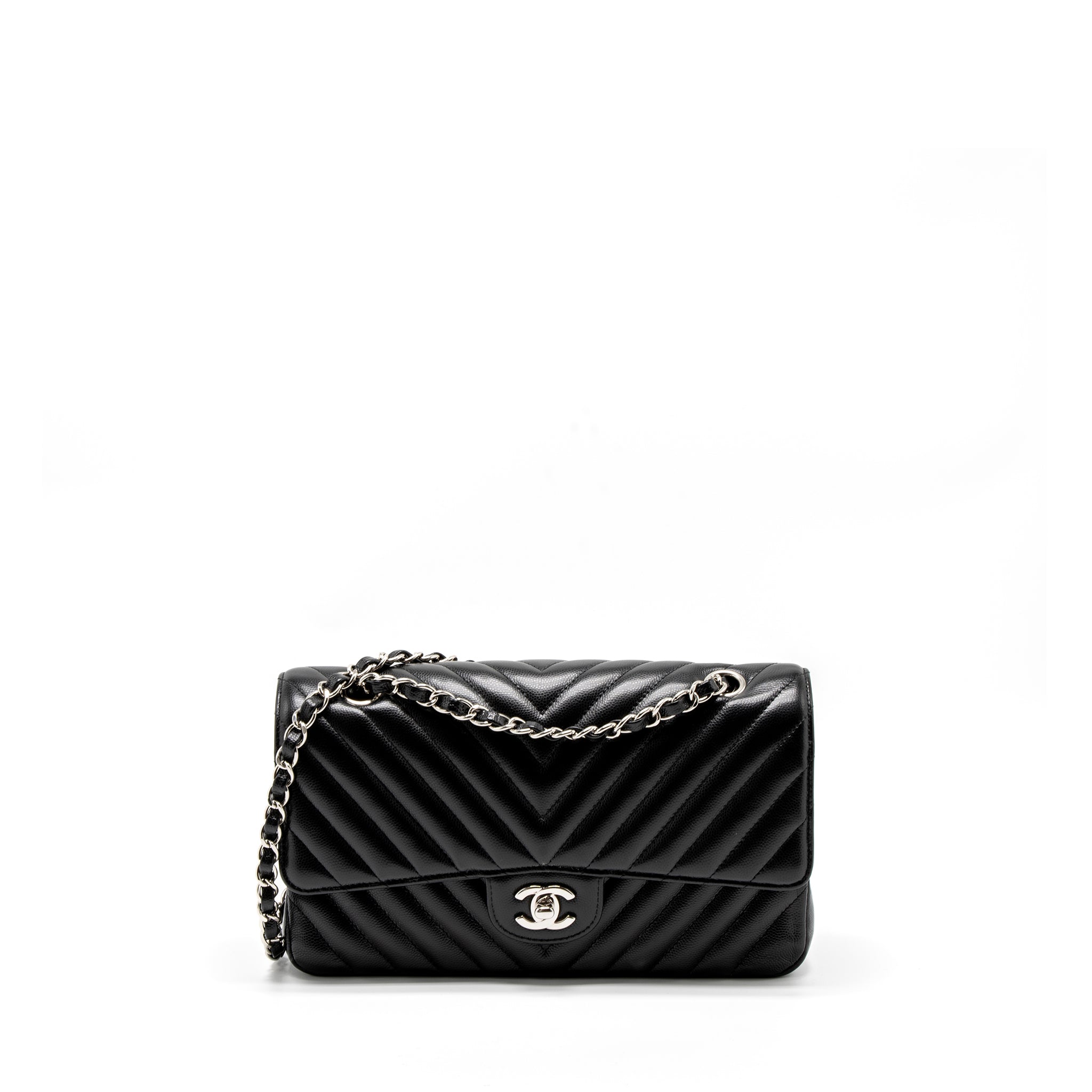 chanel-medium-classic-double-flap-bag-chevron-caviar-black-shw-1