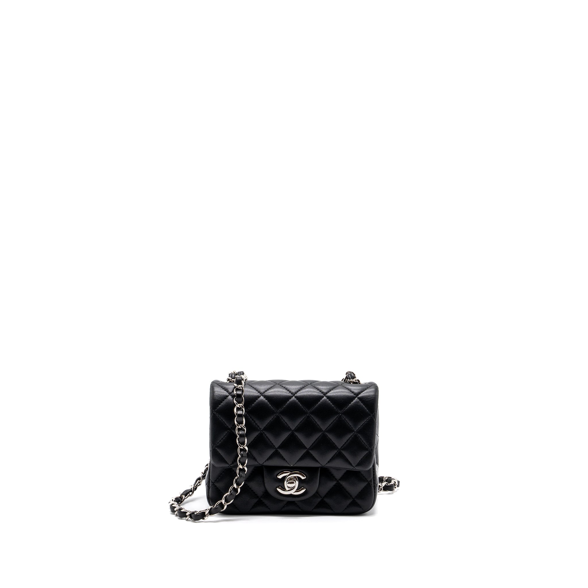 copy-of-chanel-mini-square-flap-bag-lambskin-black-shw