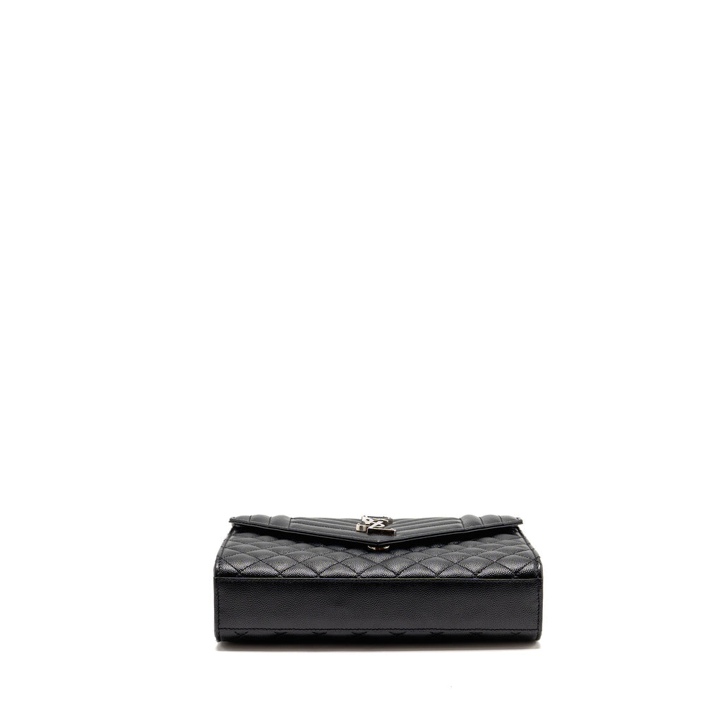 saint-laurent-ysl-medium-envelop-bag-grained-calfskin-black-shw