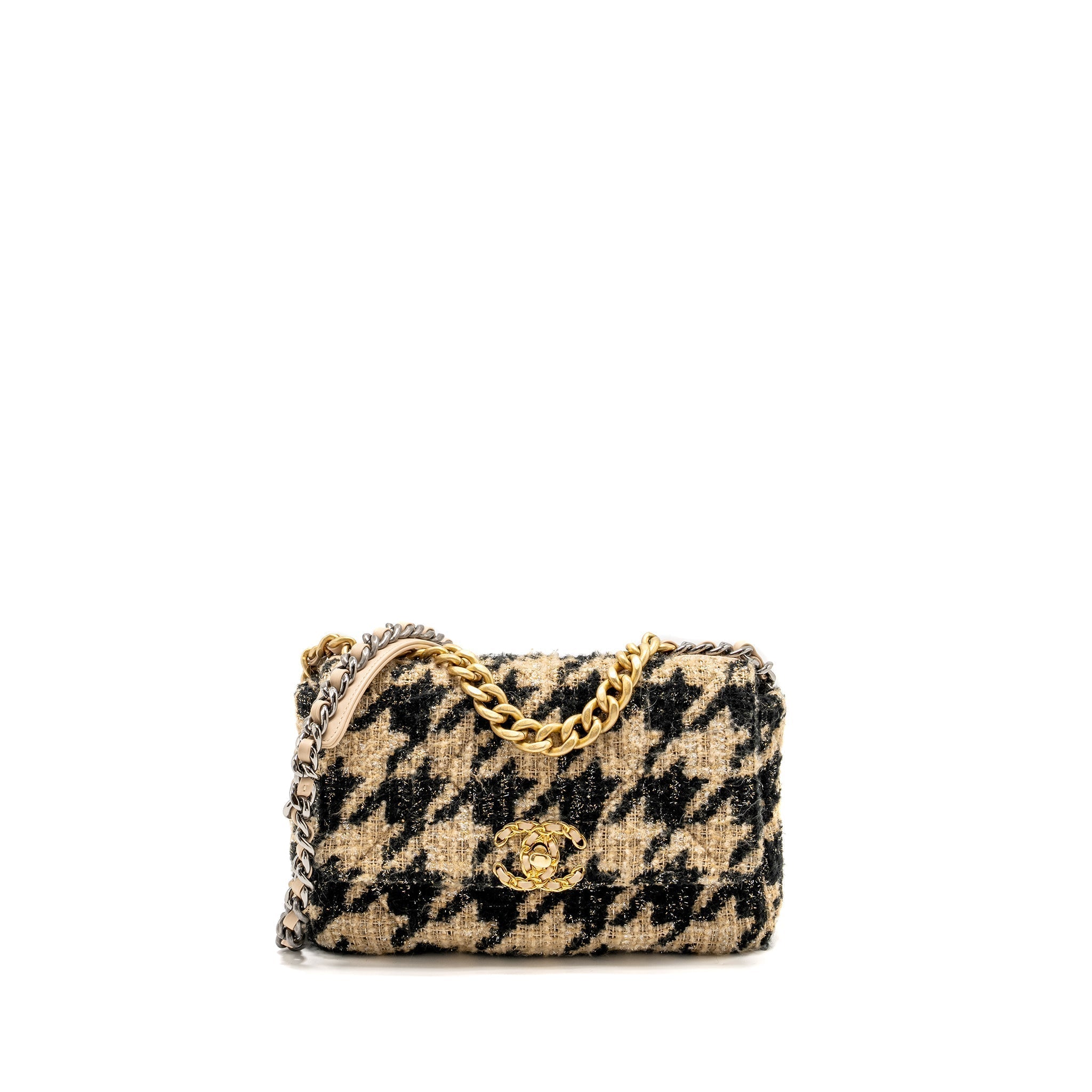 chanel-19-bag-tweed-beige-black-multicolour-hardware