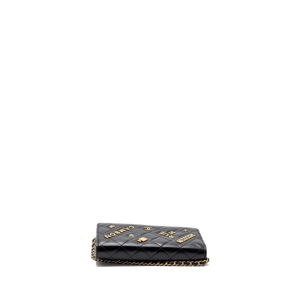 chanel-classic-wallet-on-chain-with-charms-lambskin-black-ghw-copy