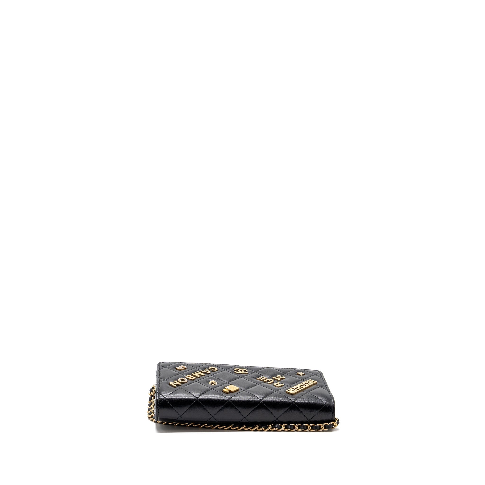 chanel-classic-wallet-on-chain-with-charms-lambskin-black-ghw-copy