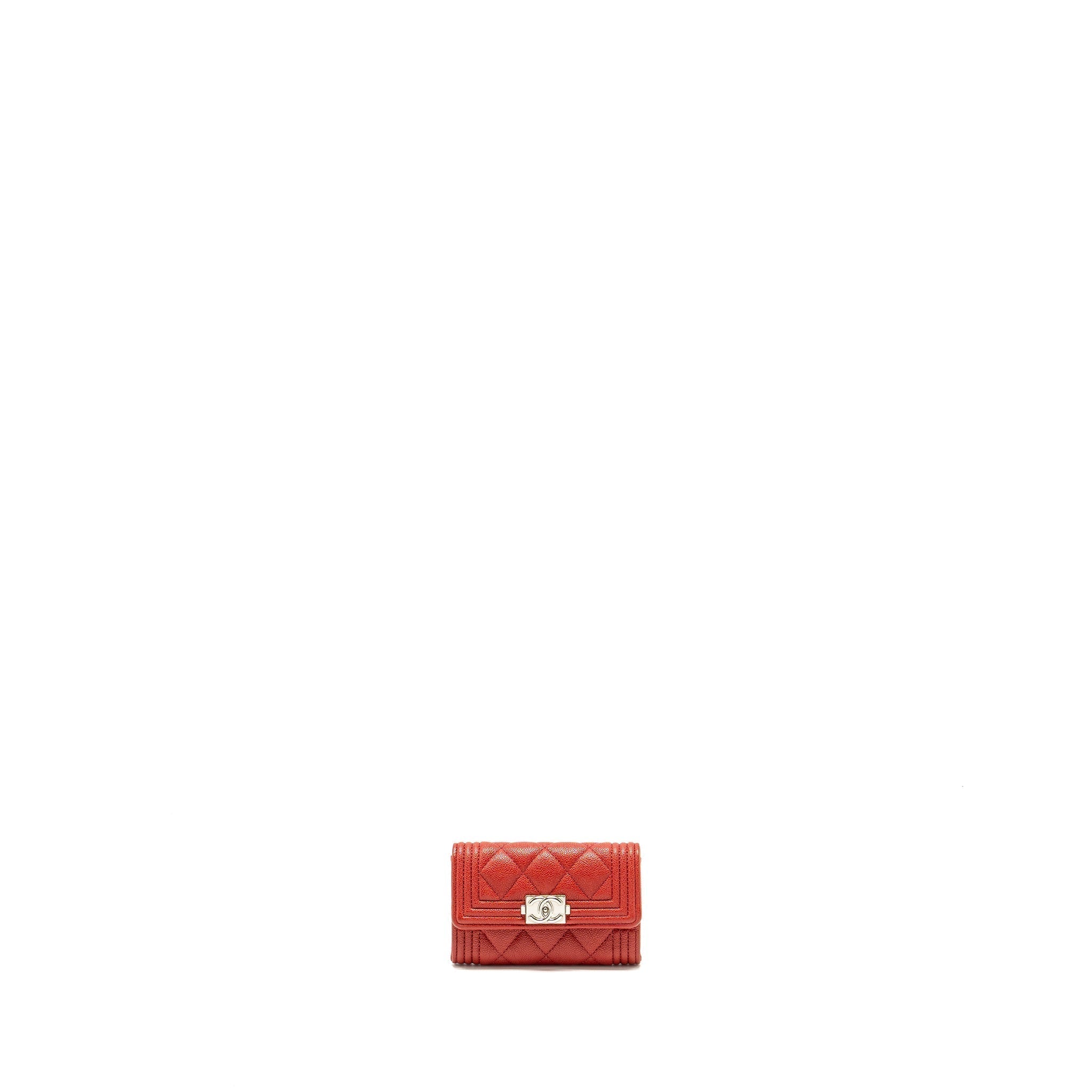 chanel-boy-flap-card-holder-caviar-red-shw