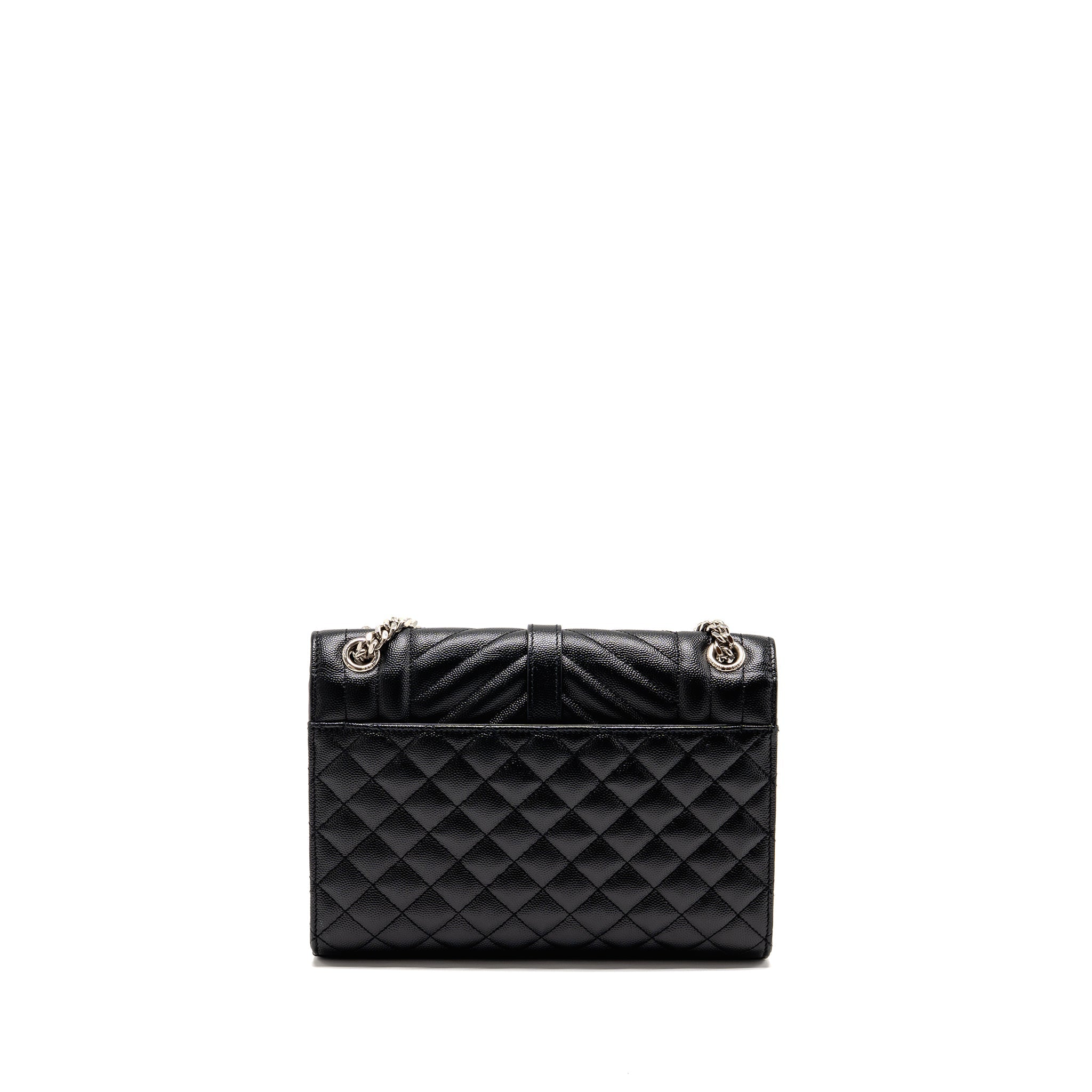 saint-laurent-ysl-medium-envelop-bag-grained-calfskin-black-shw