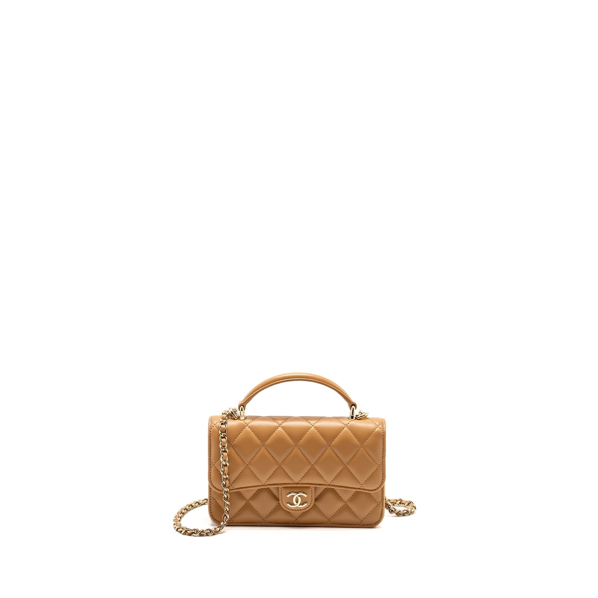 chanel-top-handle-mini-flap-bag-lambskin-caramel-lghw-microchip