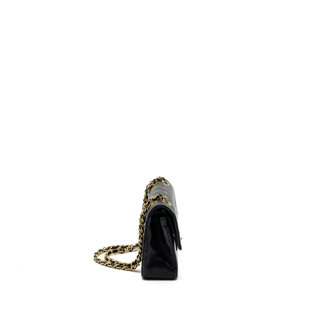 chanel-vintage-small-classic-double-flap-bag-lambskin-black-ghw