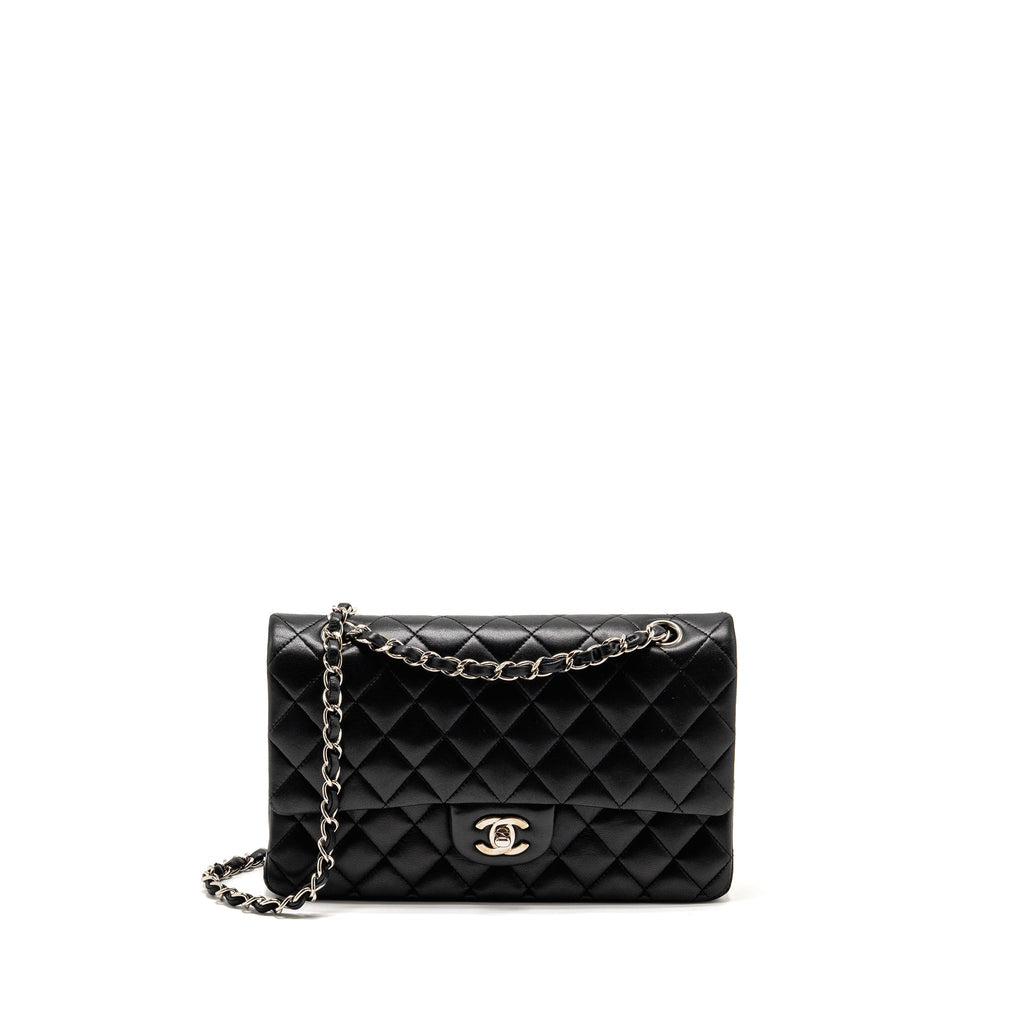 chanel-medium-classic-double-flap-bag-lambskin-black-shw-copy-2