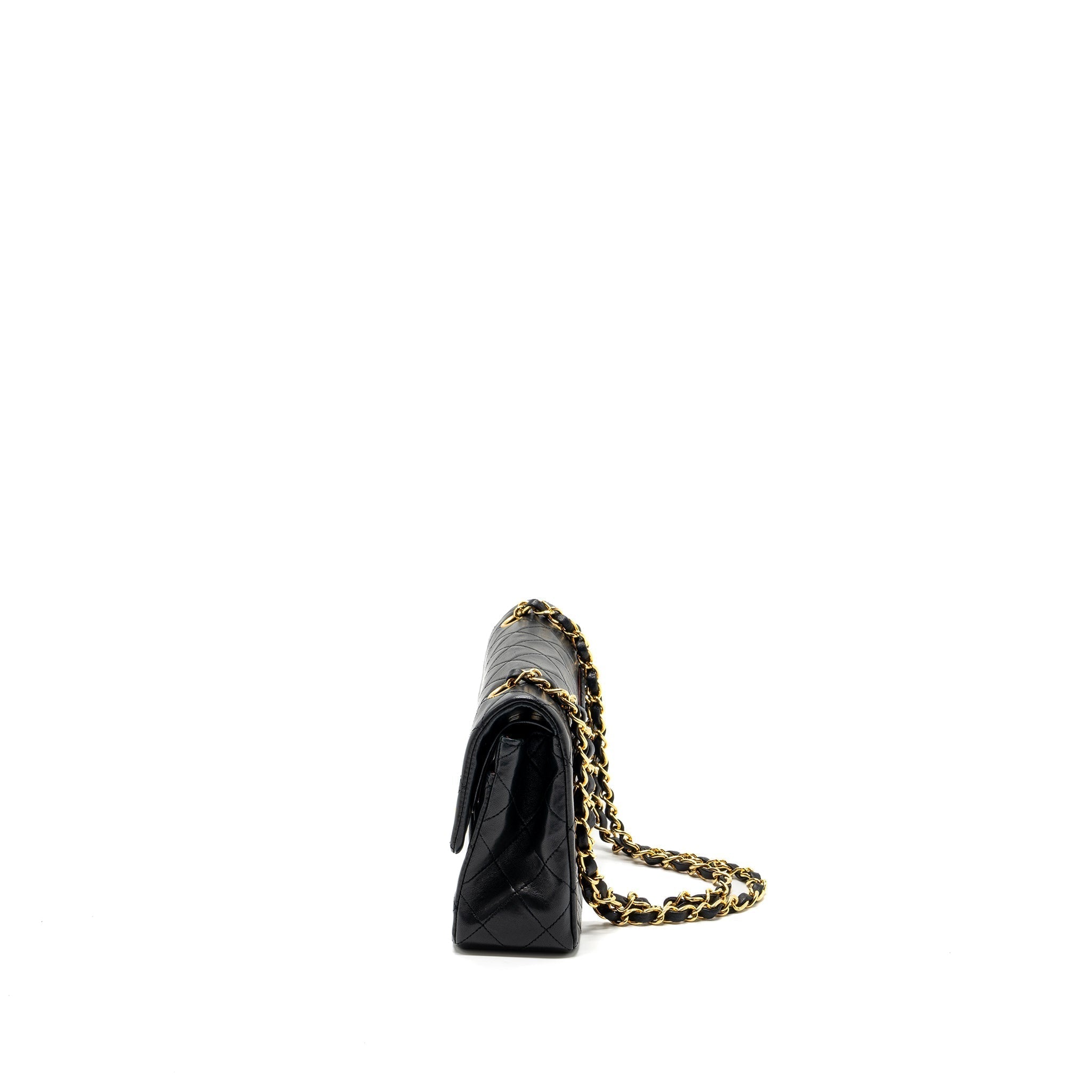 chanel-vintage-small-classic-double-flap-bag-lambskin-black-ghw
