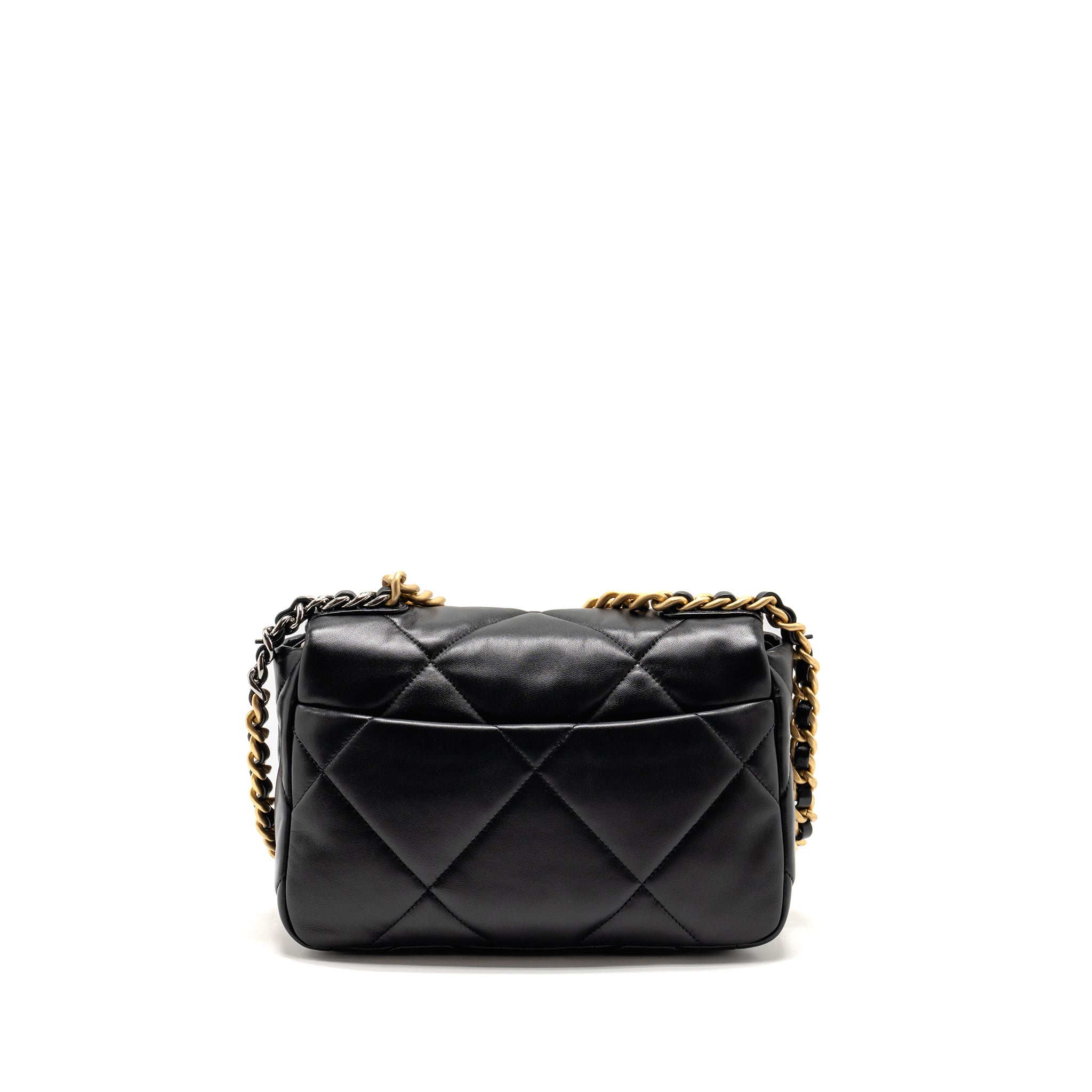 chanel-small-19-bag-lambskin-black-multicolor-hardware-microchip-copy