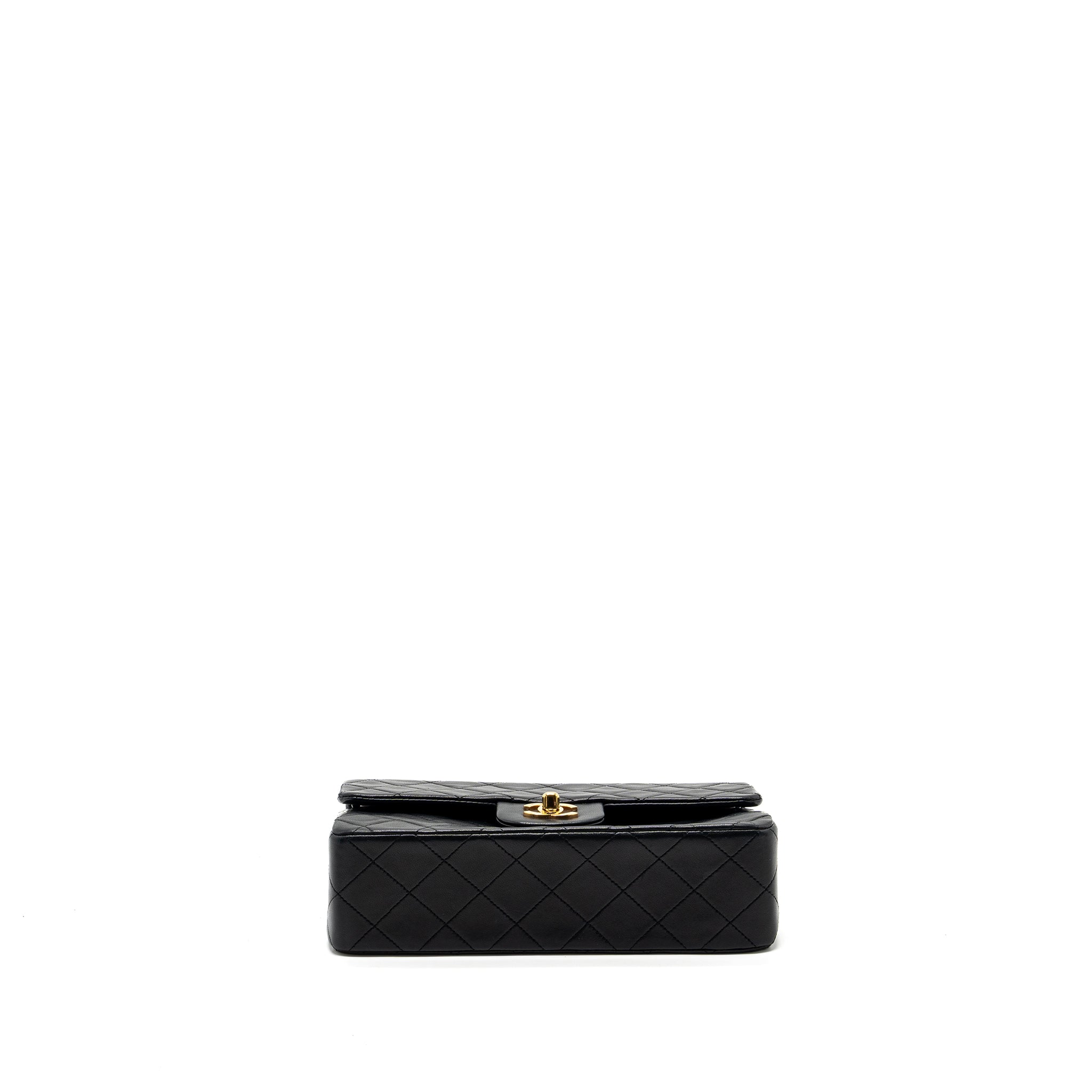 chanel-vintage-small-classic-double-flap-bag-lambskin-black-ghw
