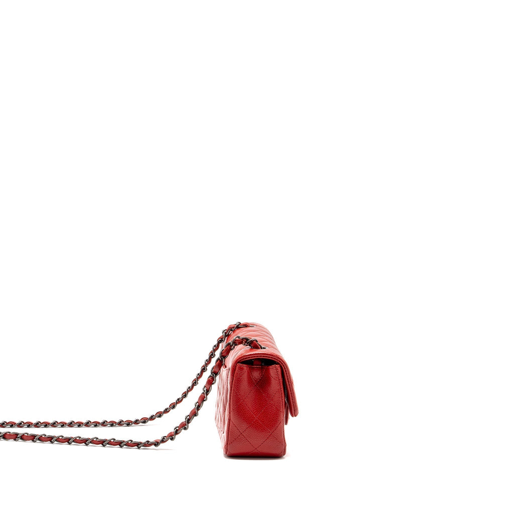 chanel-mini-rectangular-flap-bag-red-ruthenium-hardware