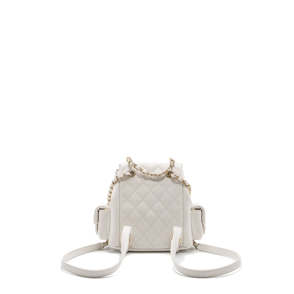 copy-of-chanel-23k-triple-pocket-mini-backpack-caviar-white-lghwmicrochip