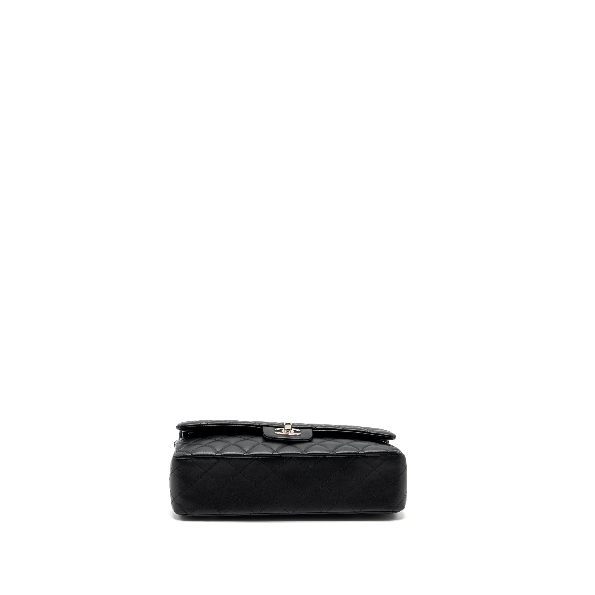 chanel-medium-classic-double-flap-bag-lambskin-black-shw-2