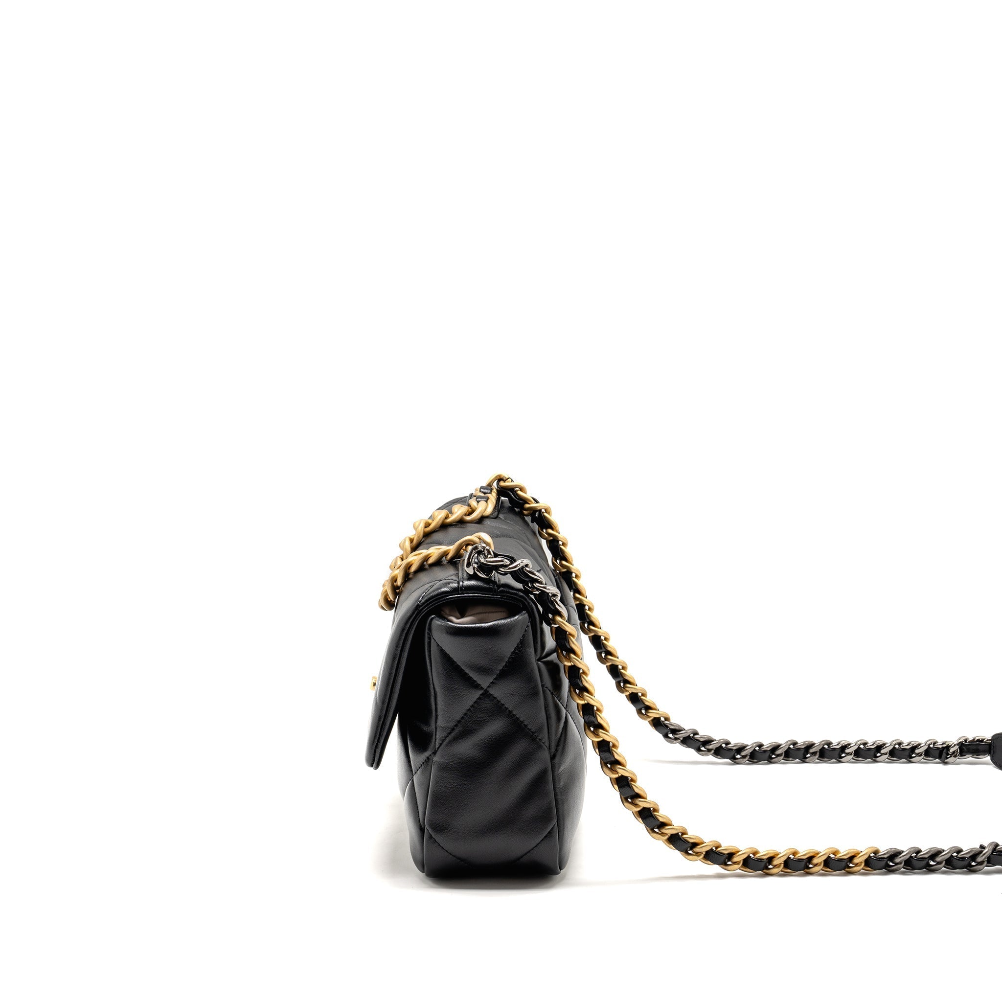 chanel-small-19-bag-lambskin-black-multicolor-hardware-microchip-copy