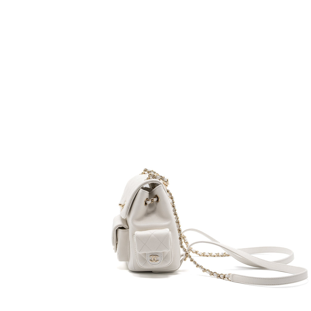 copy-of-chanel-23k-triple-pocket-mini-backpack-caviar-white-lghwmicrochip
