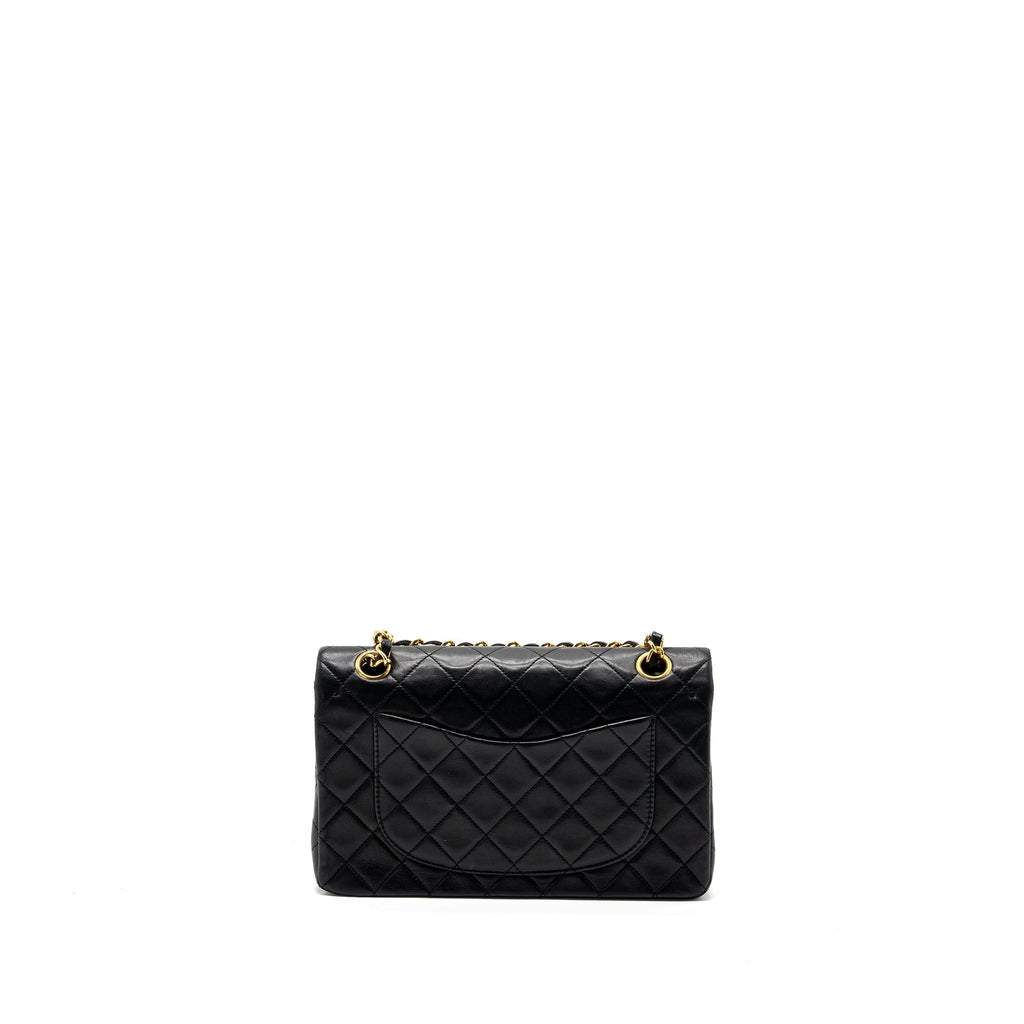chanel-vintage-small-classic-double-flap-bag-lambskin-black-ghw