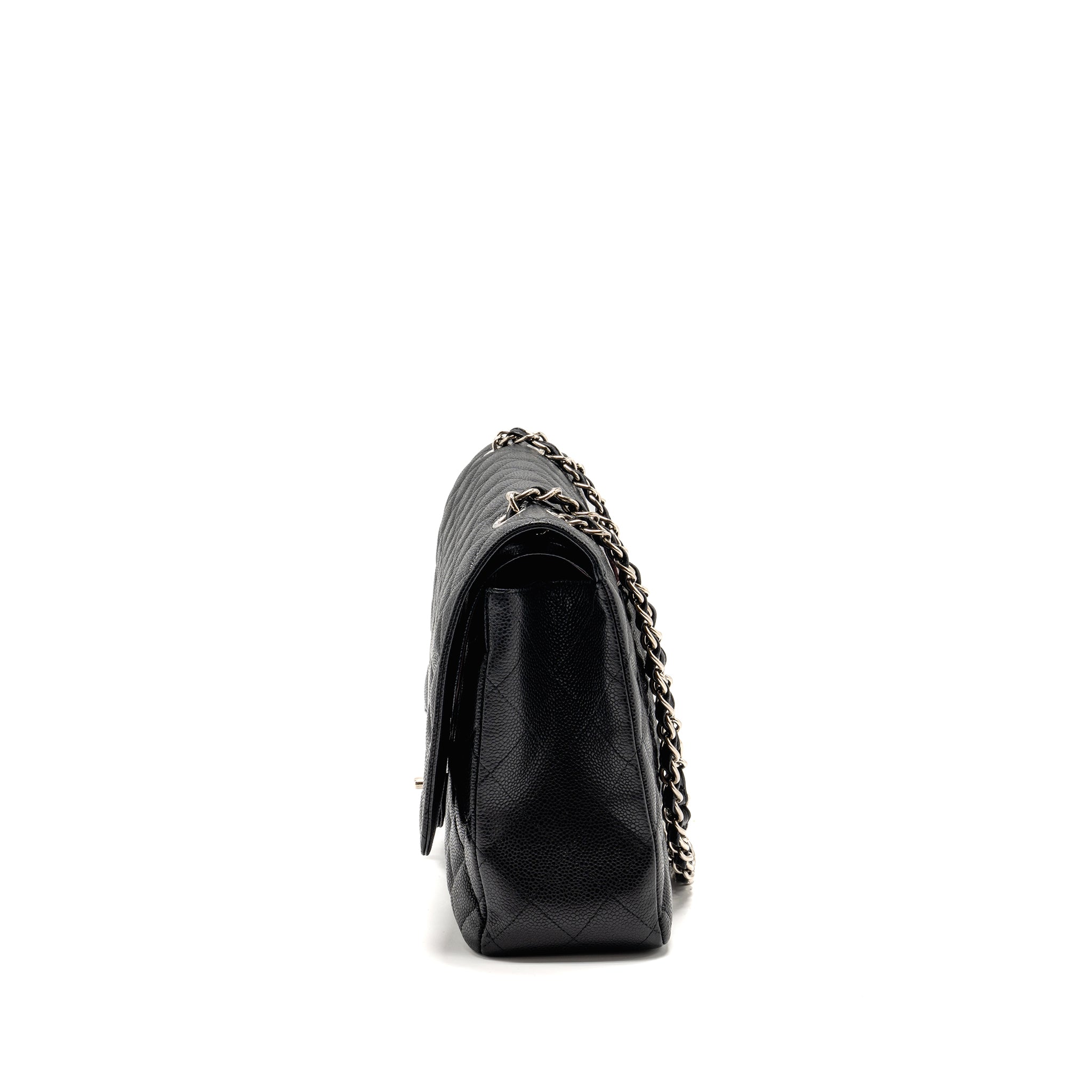 chanel-maxi-classic-double-flap-bag-caviar-black-shw