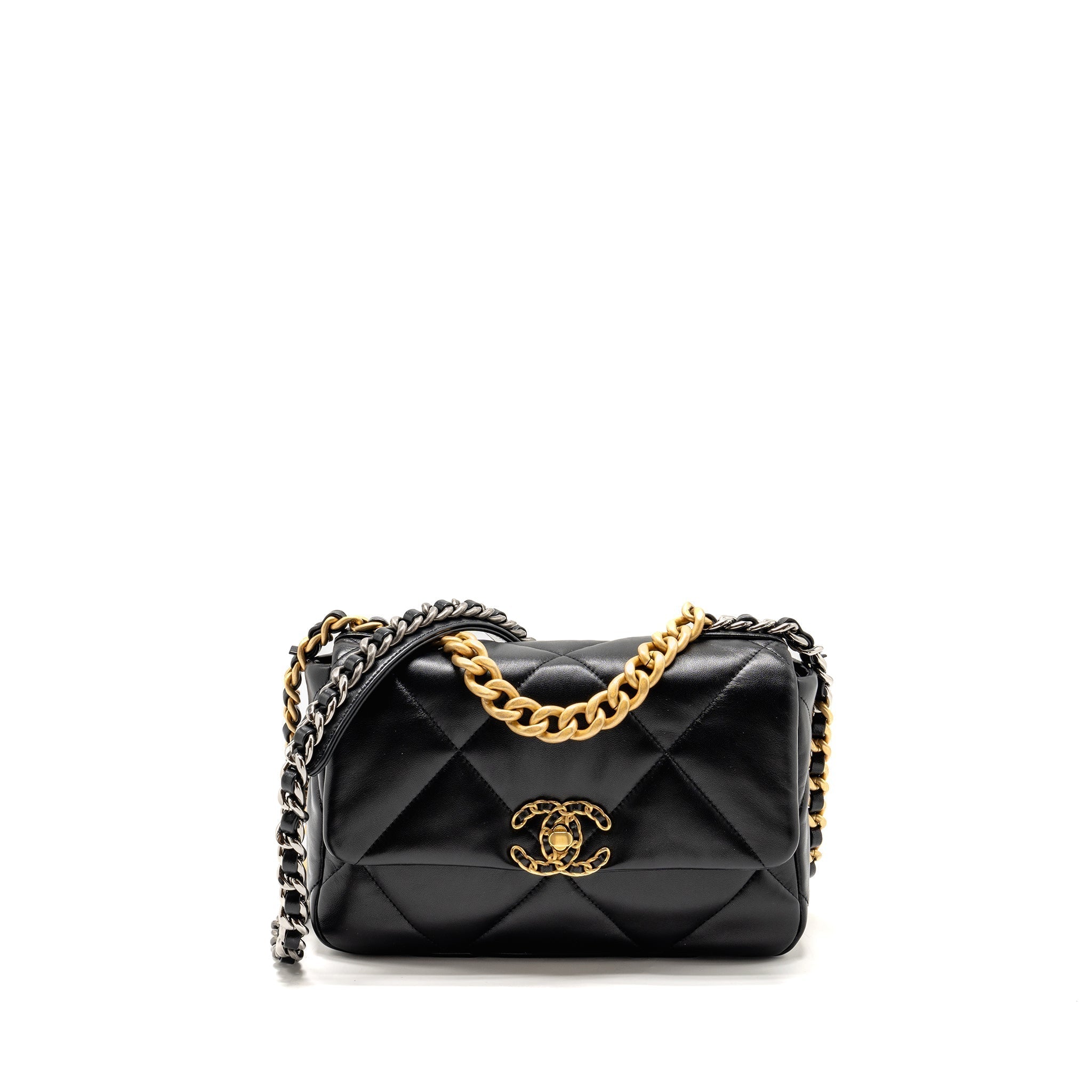 chanel-small-19-bag-lambskin-black-multicolor-hardware-microchip-copy