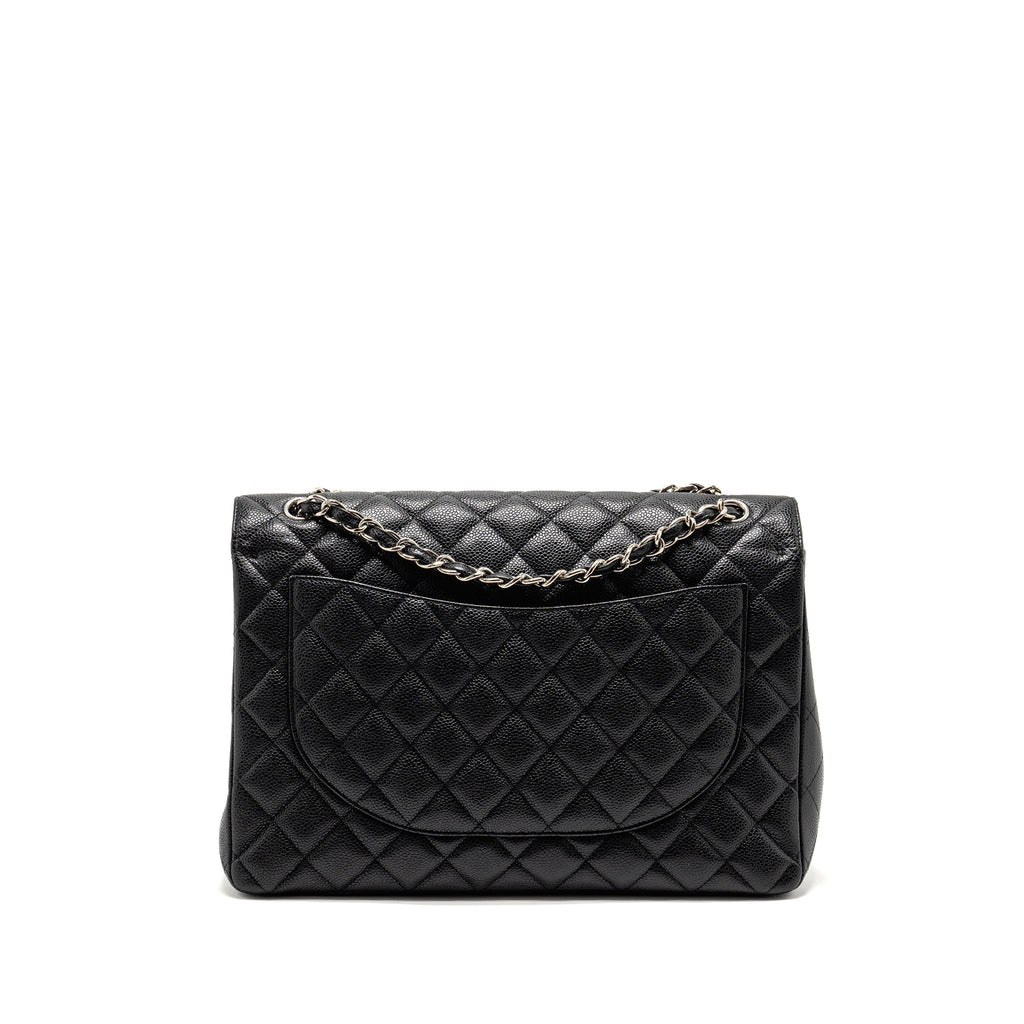 chanel-maxi-classic-double-flap-bag-caviar-black-shw