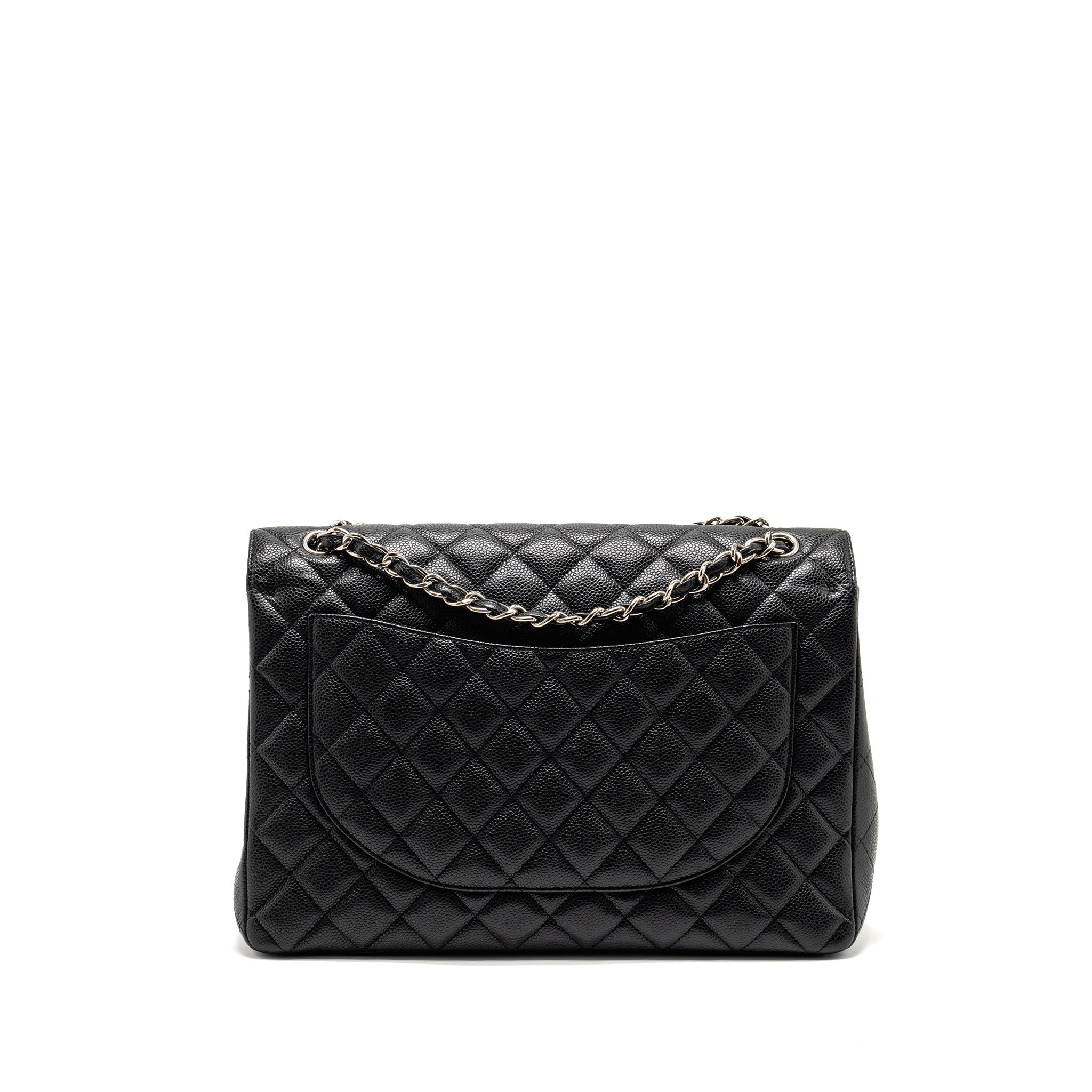 chanel-maxi-classic-double-flap-bag-caviar-black-shw