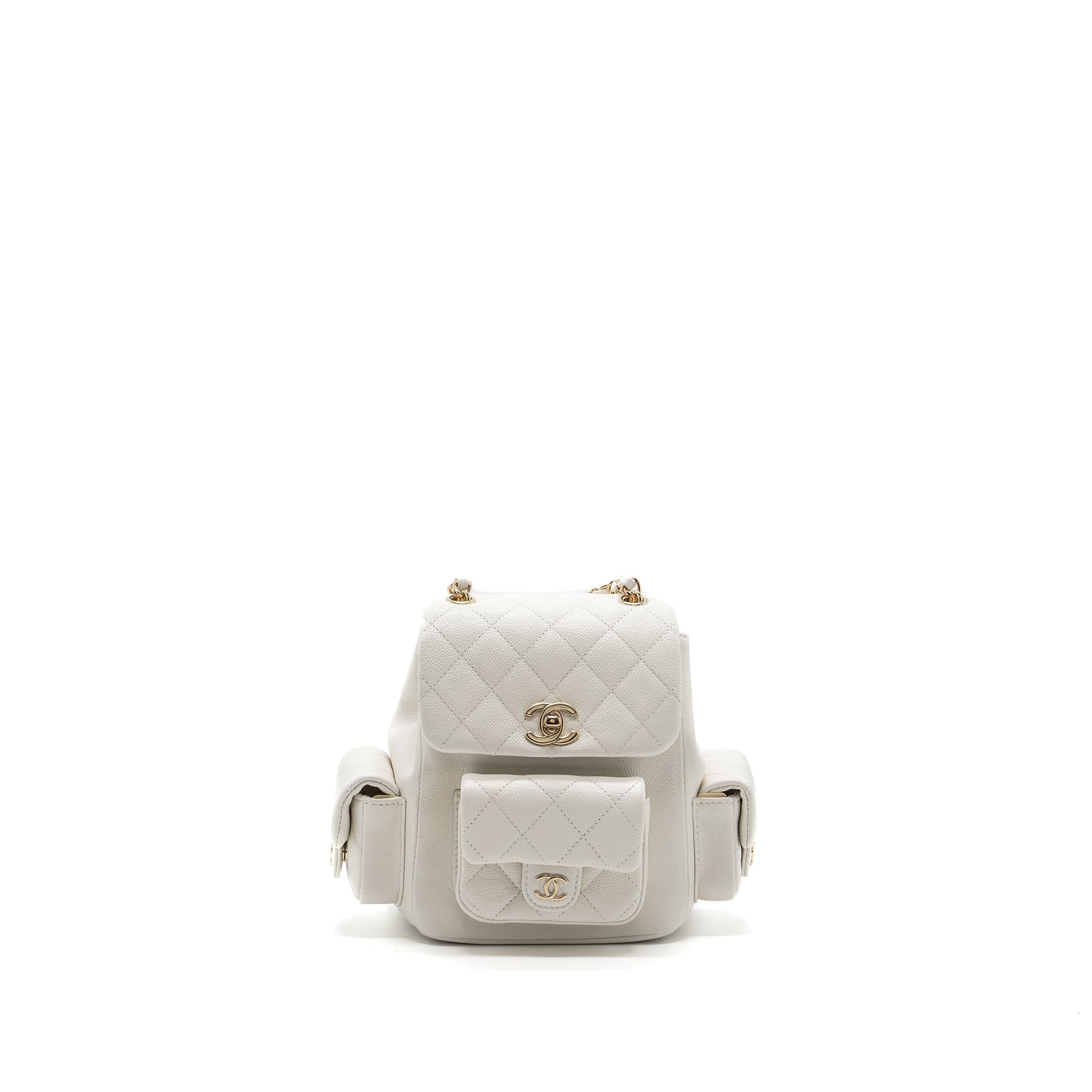 copy-of-chanel-23k-triple-pocket-mini-backpack-caviar-white-lghwmicrochip