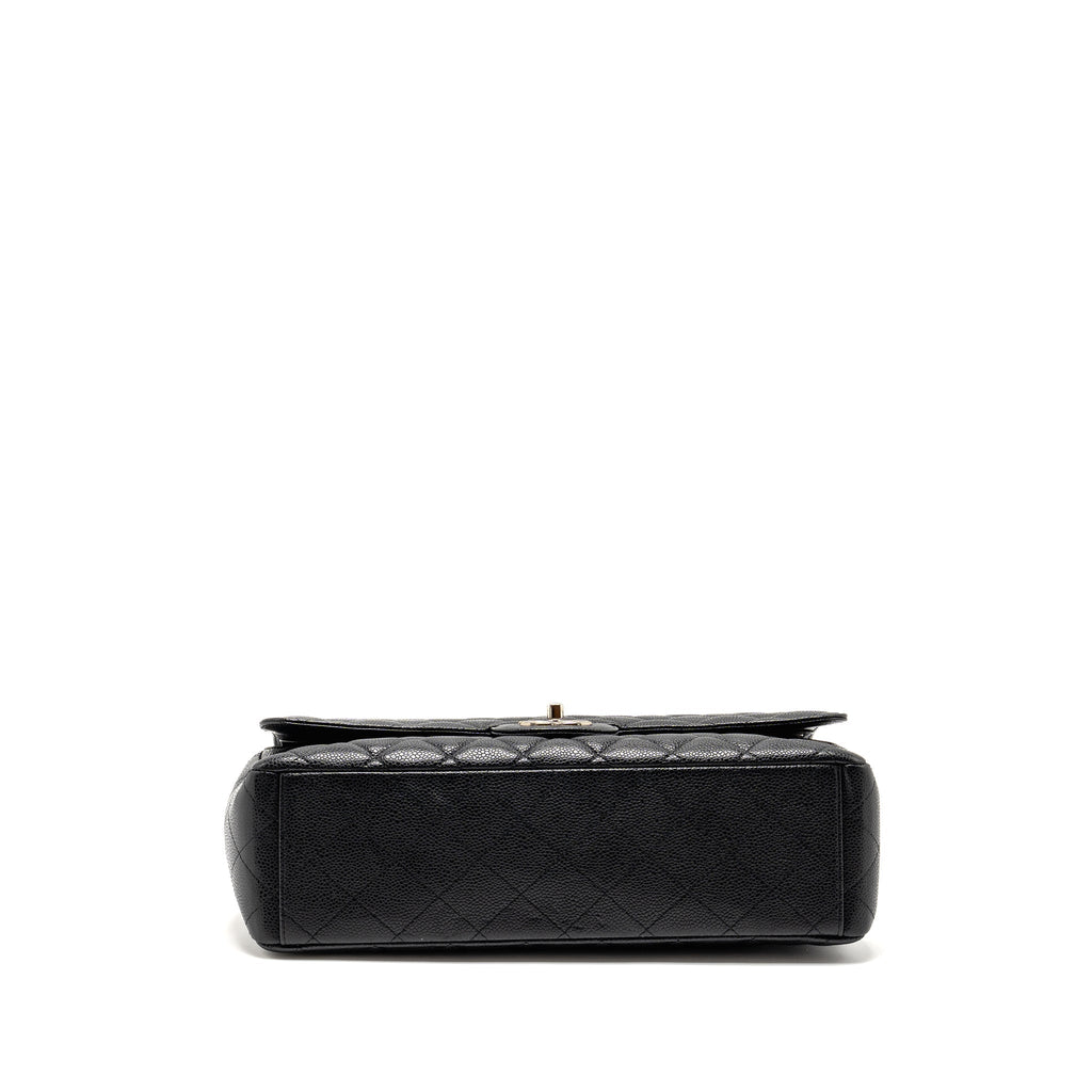 chanel-maxi-classic-double-flap-bag-caviar-black-shw