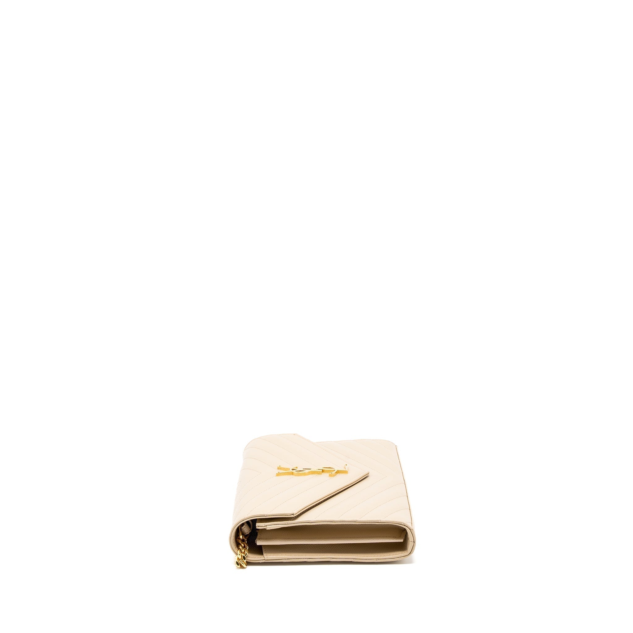 saint-laurent-cassandre-matelasse-chain-wallet-grained-calfskin-beige-ghw