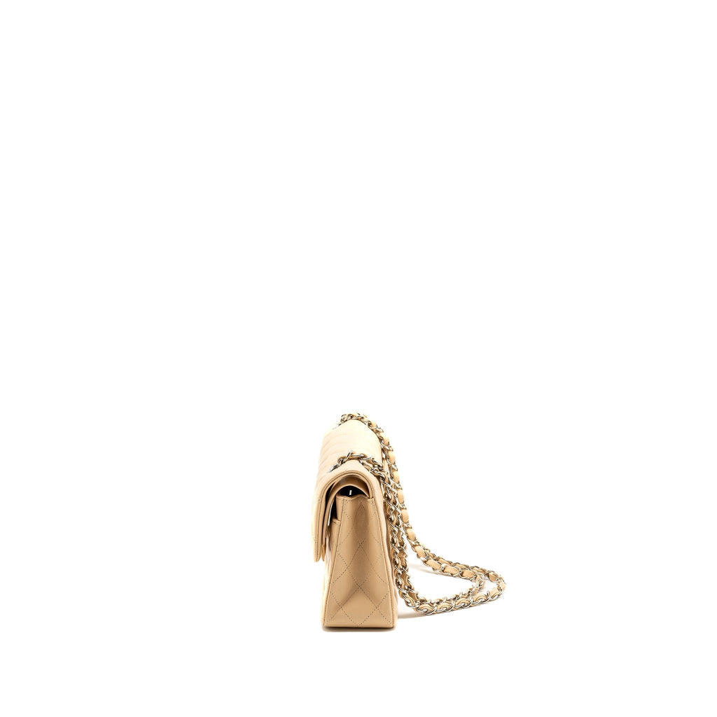chanel-small-classic-double-flap-bag-lambskin-beige-shwmicrochip