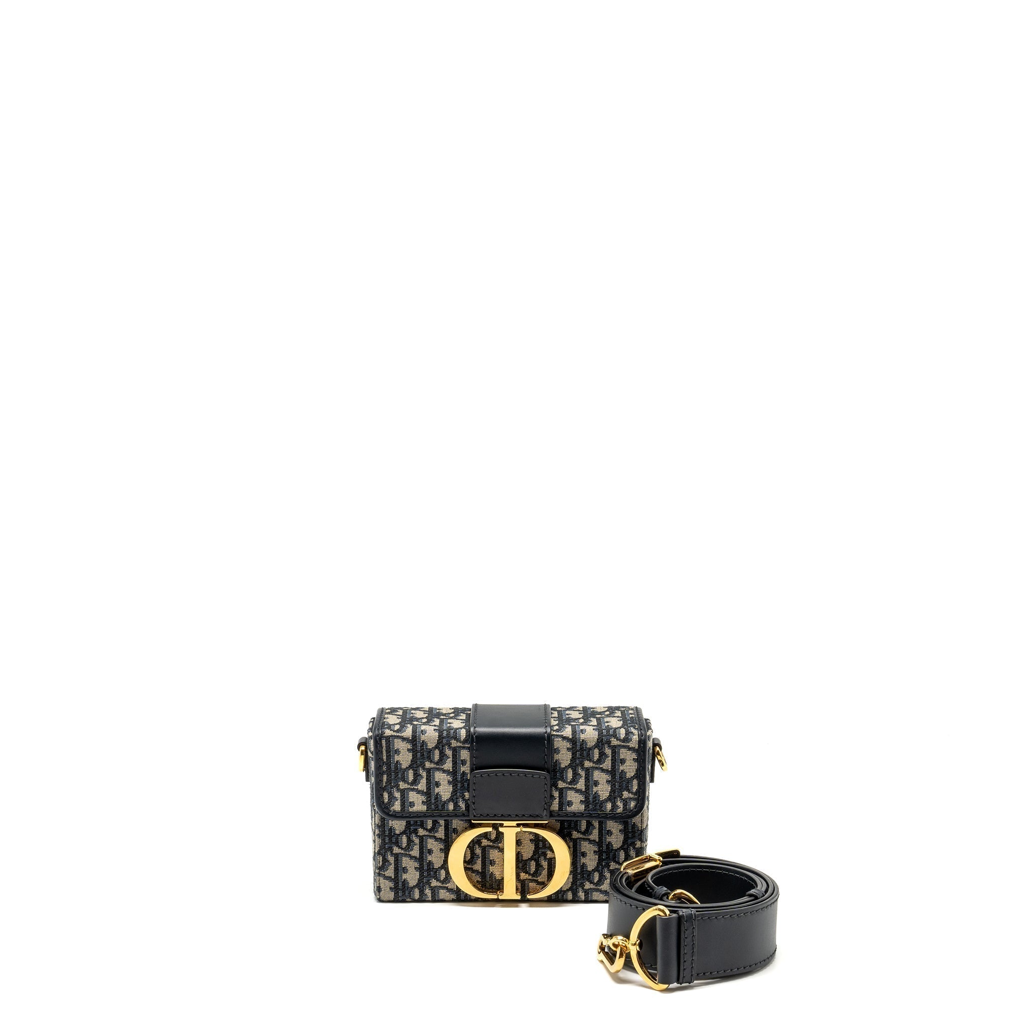 dior-30-montaigne-box-blue-oblique-jacquard-ghw-2