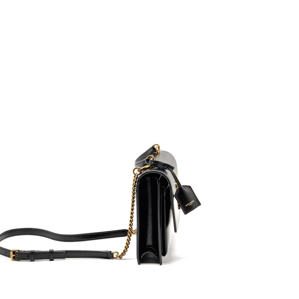 saint-laurent-ysl-medium-top-handle-sunset-bag-calfskin-black-ghw