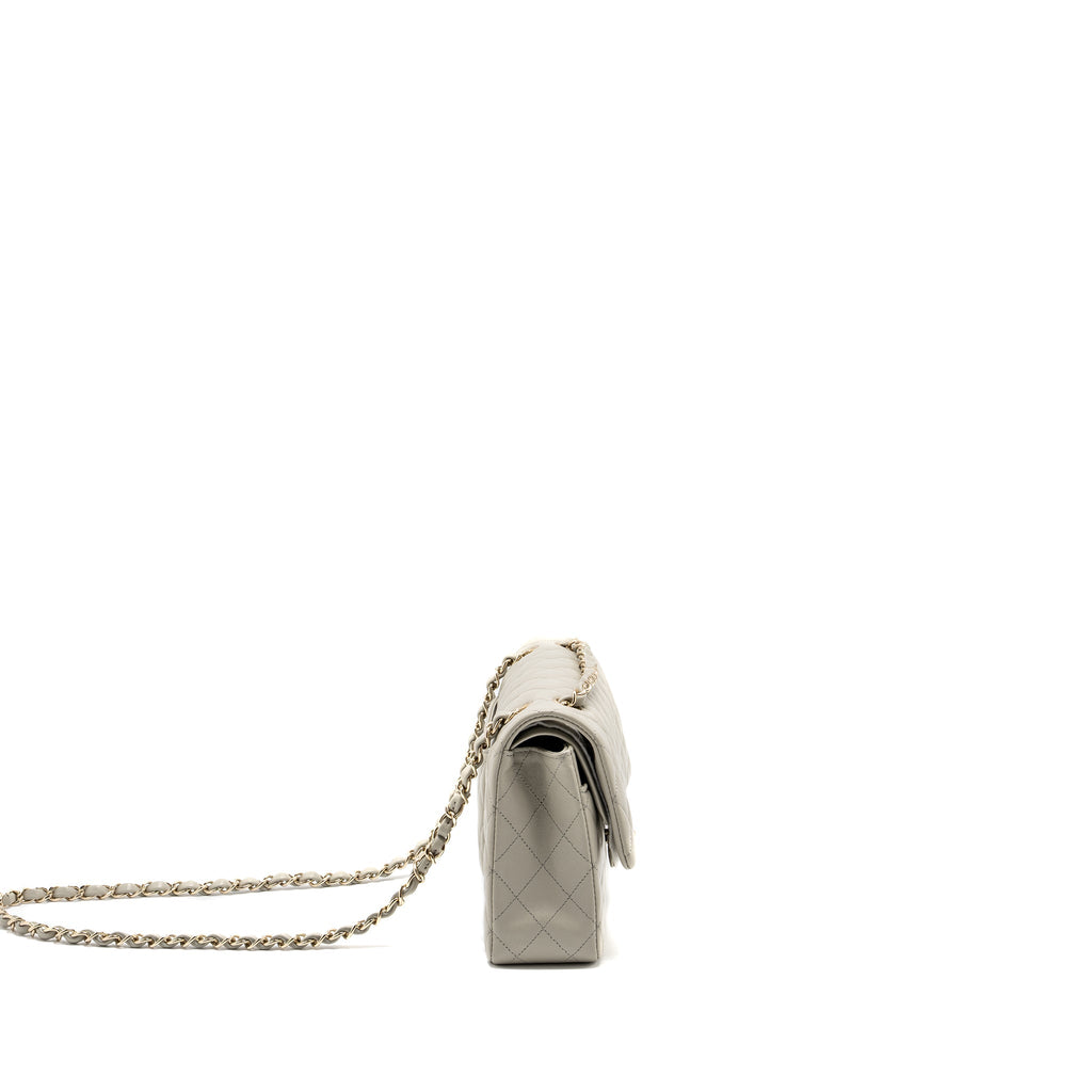 chanel-medium-classic-double-flap-bag-lambskin-light-grey-lghw-microchip-copy-1