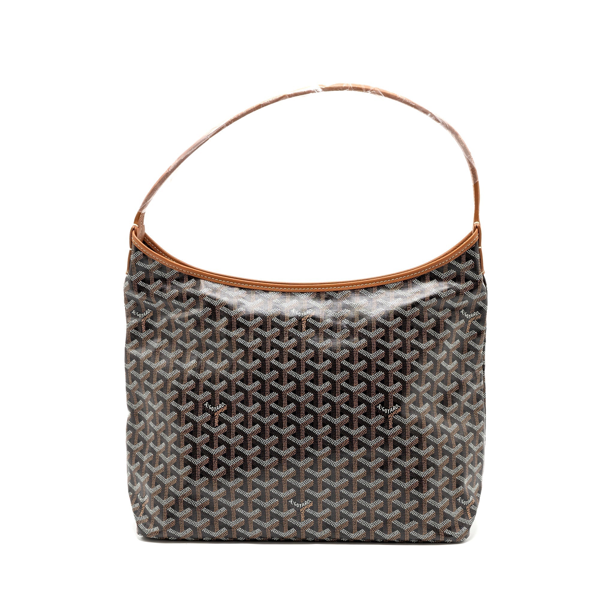 goyard-boheme-hobo-bag-canvas-calfskin-black-brown-shw