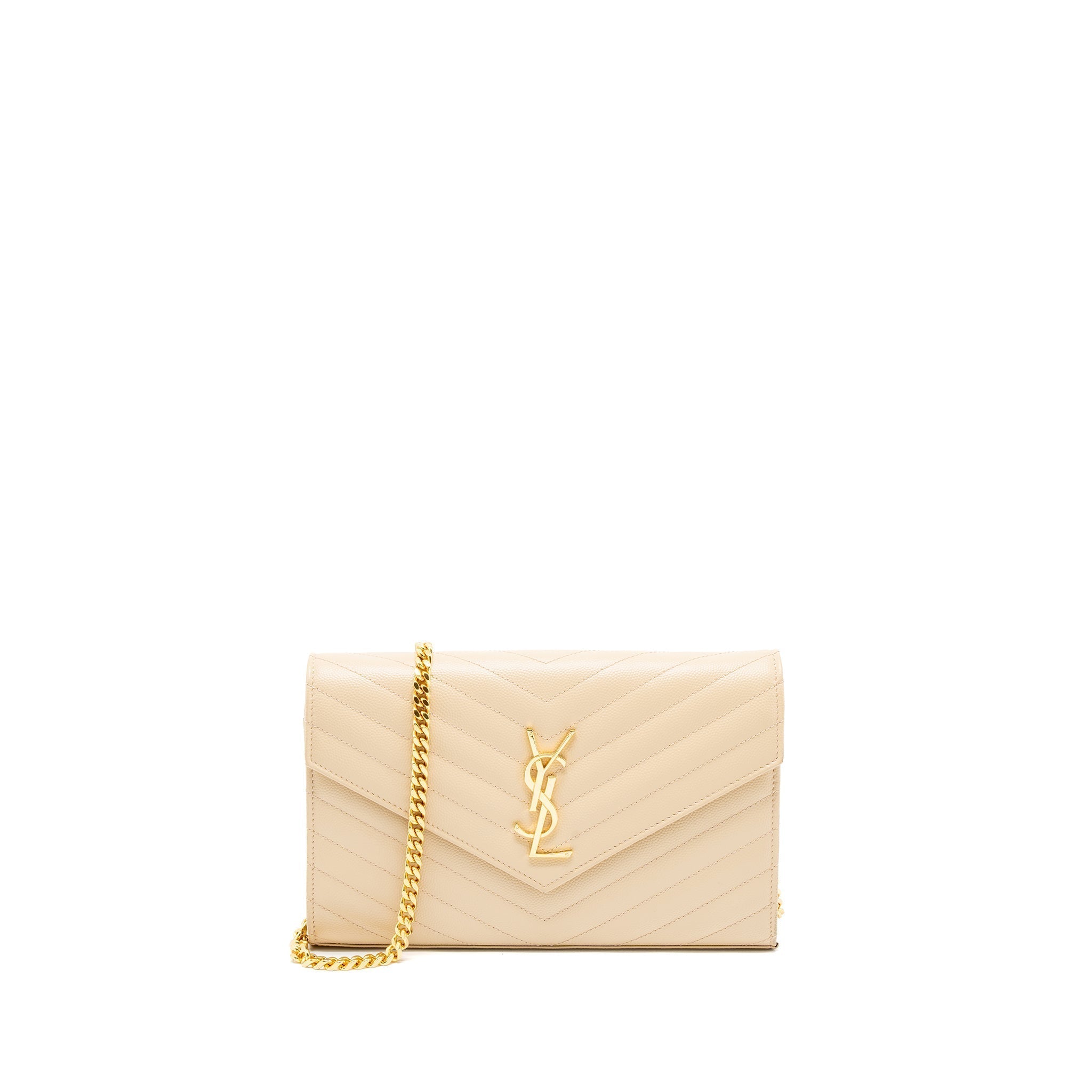 saint-laurent-cassandre-matelasse-chain-wallet-grained-calfskin-beige-ghw