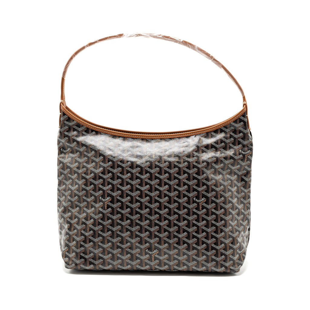 goyard-boheme-hobo-bag-canvas-calfskin-black-brown-shw