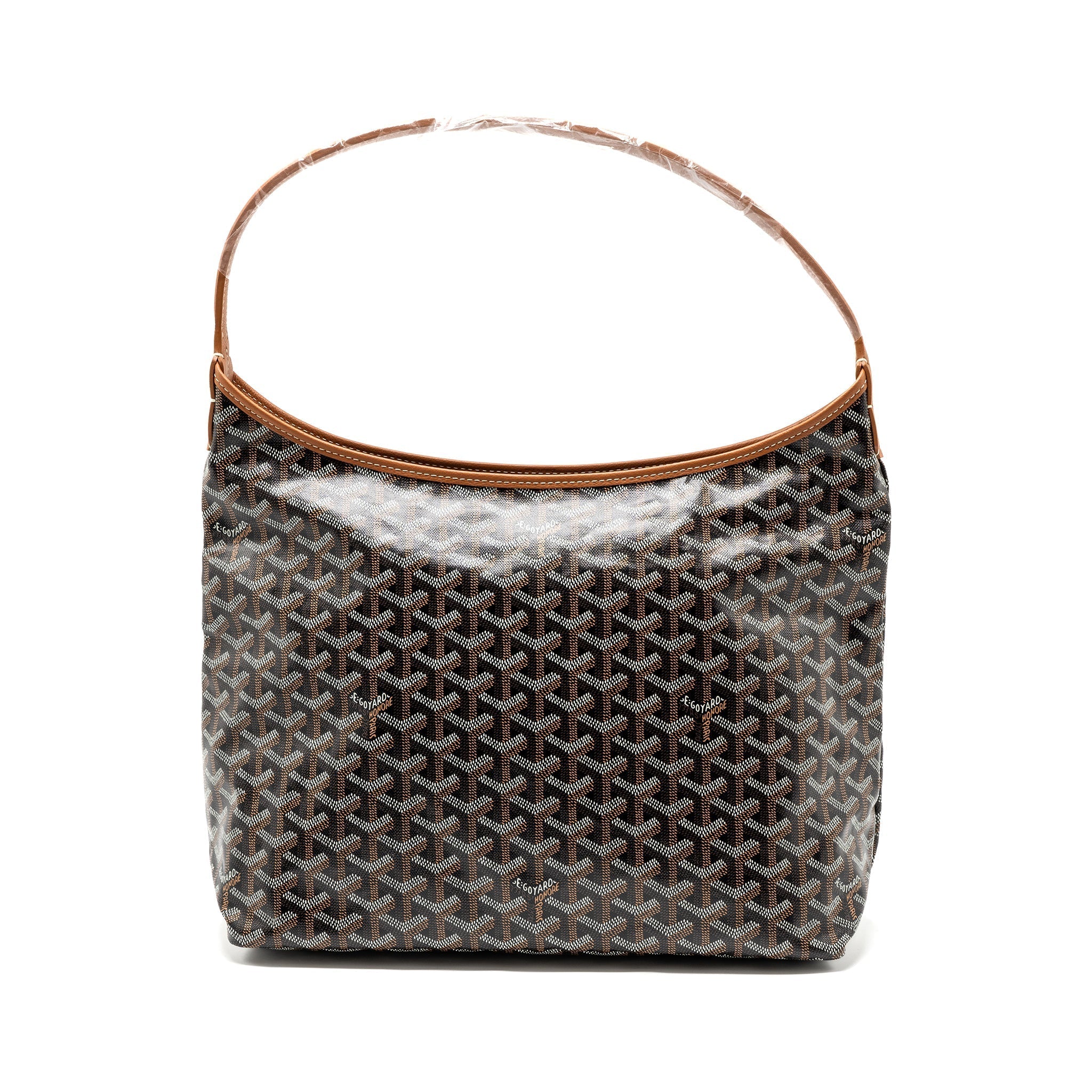goyard-boheme-hobo-bag-canvas-calfskin-black-brown-shw