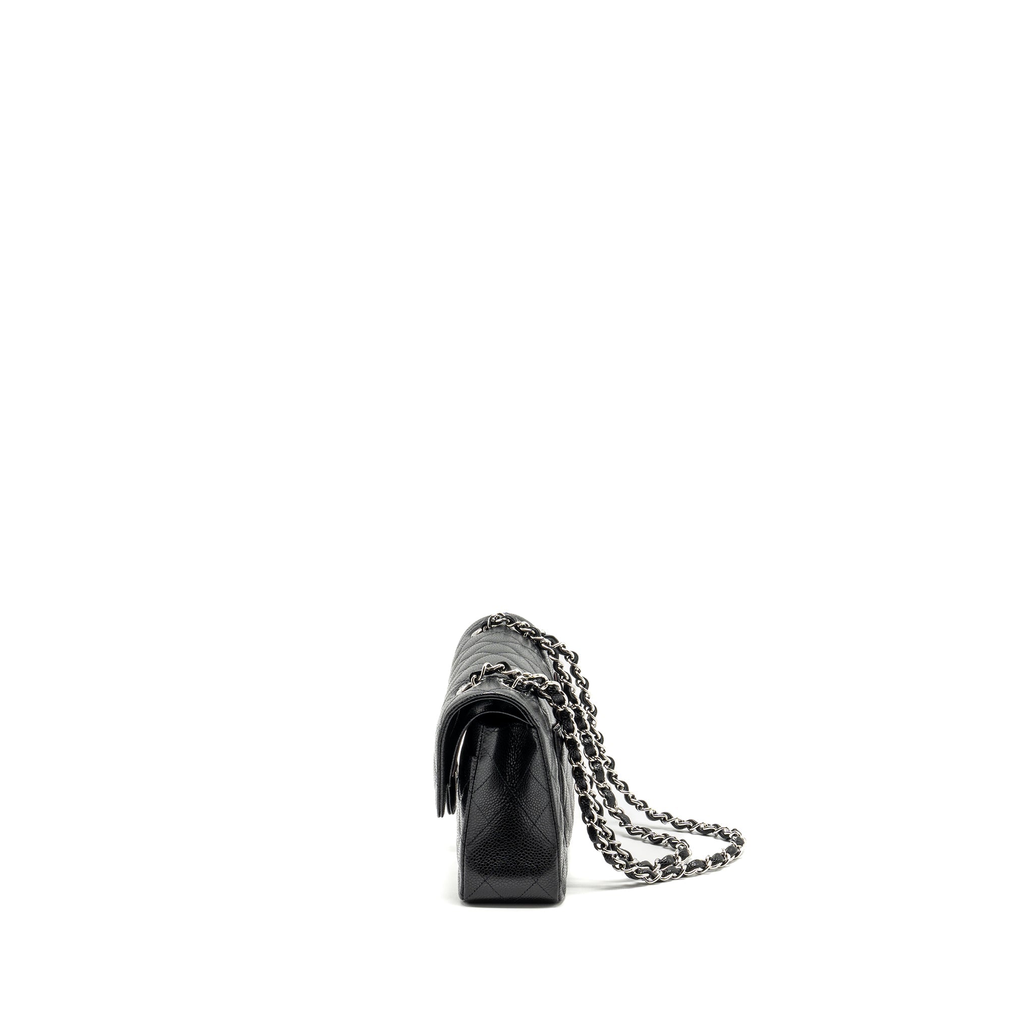 chanel-medium-classic-double-flap-bag-caviar-black-shw-microchip-copy