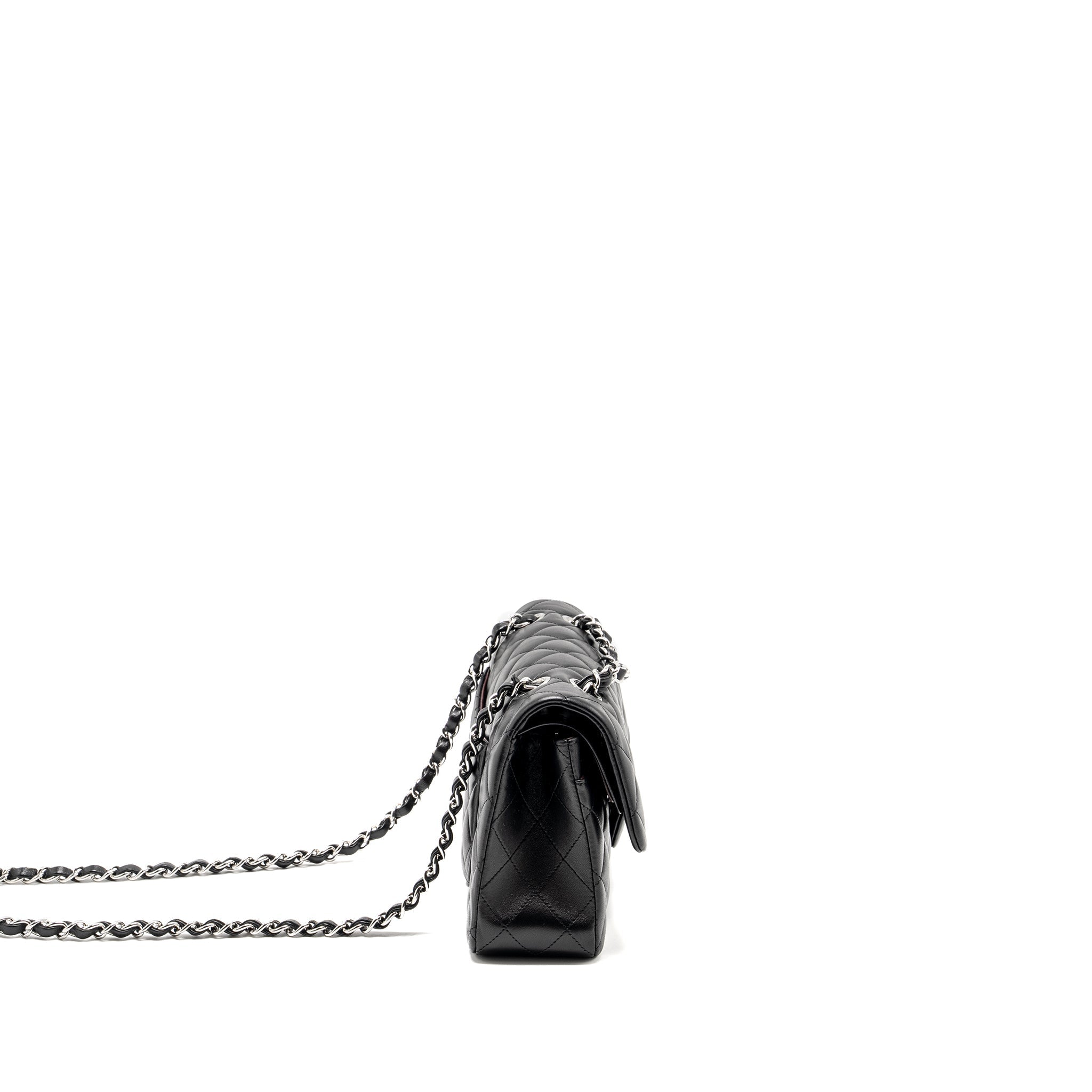 chanel-small-classic-double-flap-bag-lambskin-black-shw-microchip-1