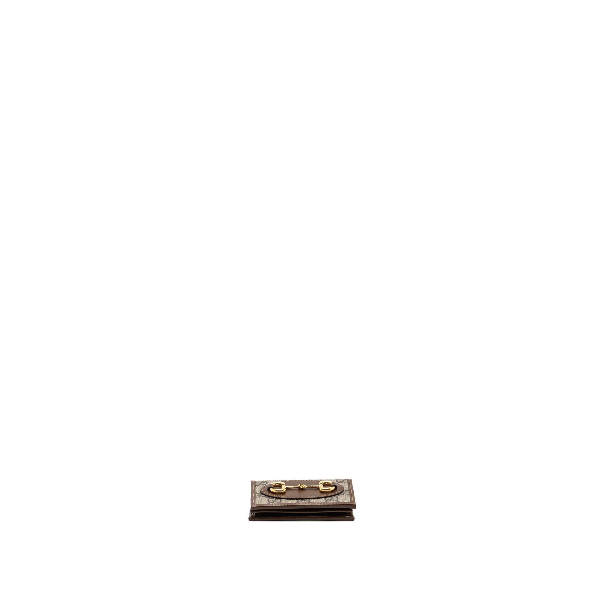 gucci-horsebit-1955-card-case-wallet-gg-supreme-canvas-calfskin-brown-ghw