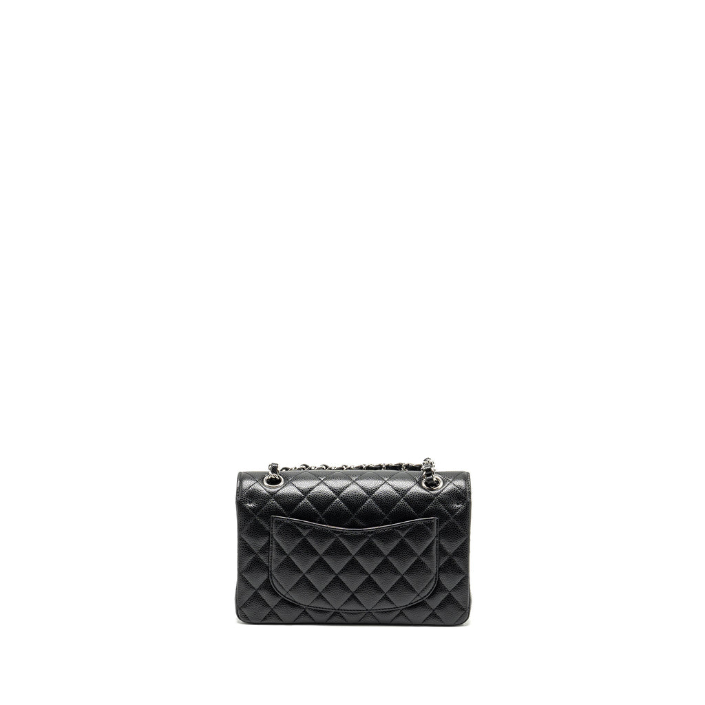 chanel-medium-classic-double-flap-bag-caviar-black-shw-microchip-copy