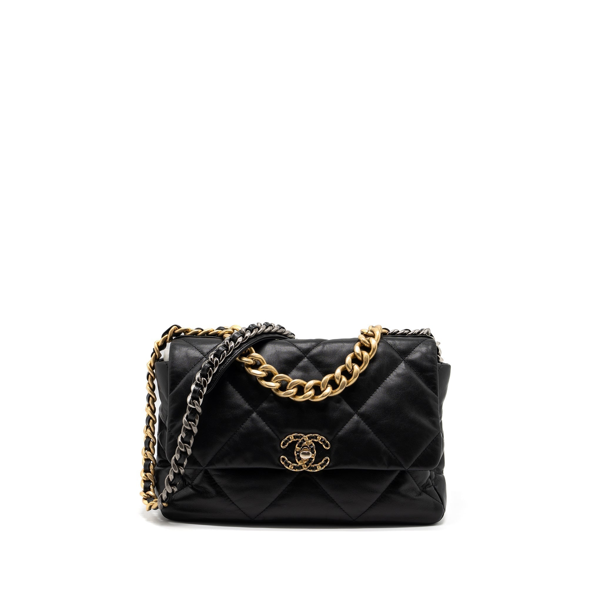 chanel-medium-19-bag-goatskin-black-multicolour-hardaware