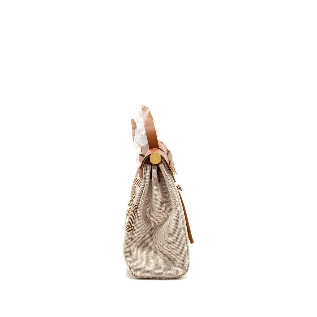 hermes-herbag-31-zip-bag-toile-h-plume-canvas-hunter-leather-fauve-ecru-beige-ghw-stamp-b
