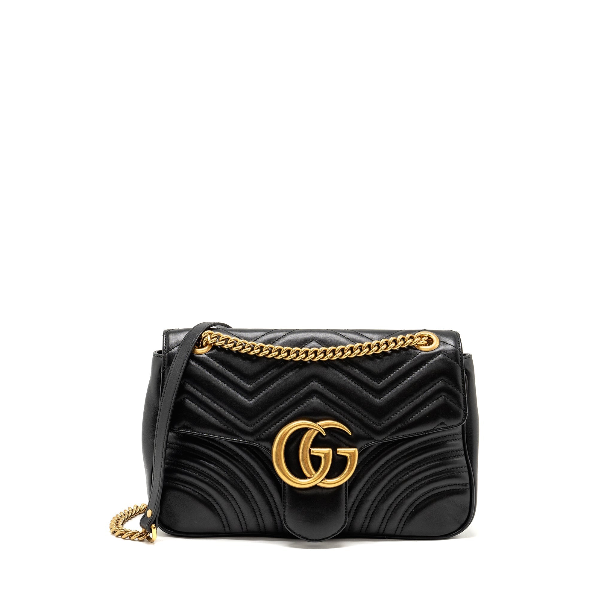 gucci-medium-gg-marmont-shoulder-bag-calfskin-black-ghw