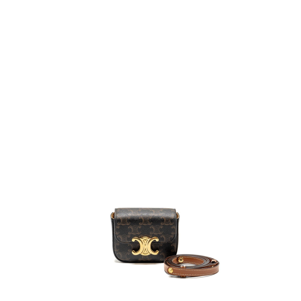 celine-mini-claud-bag-triomphe-canvas-calfskin-tan-ghw