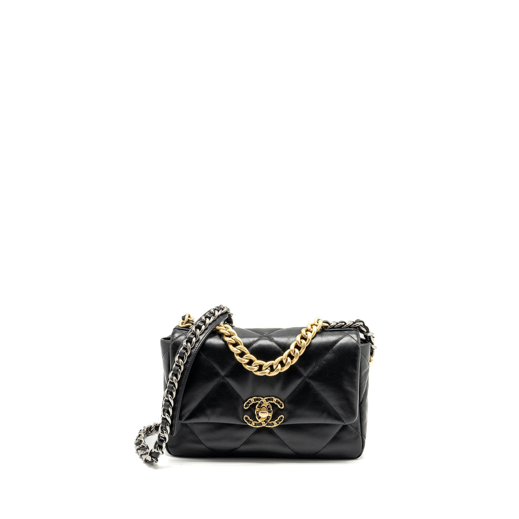 chanel-small-19-bag-goatskin-black-multicolor-hardware