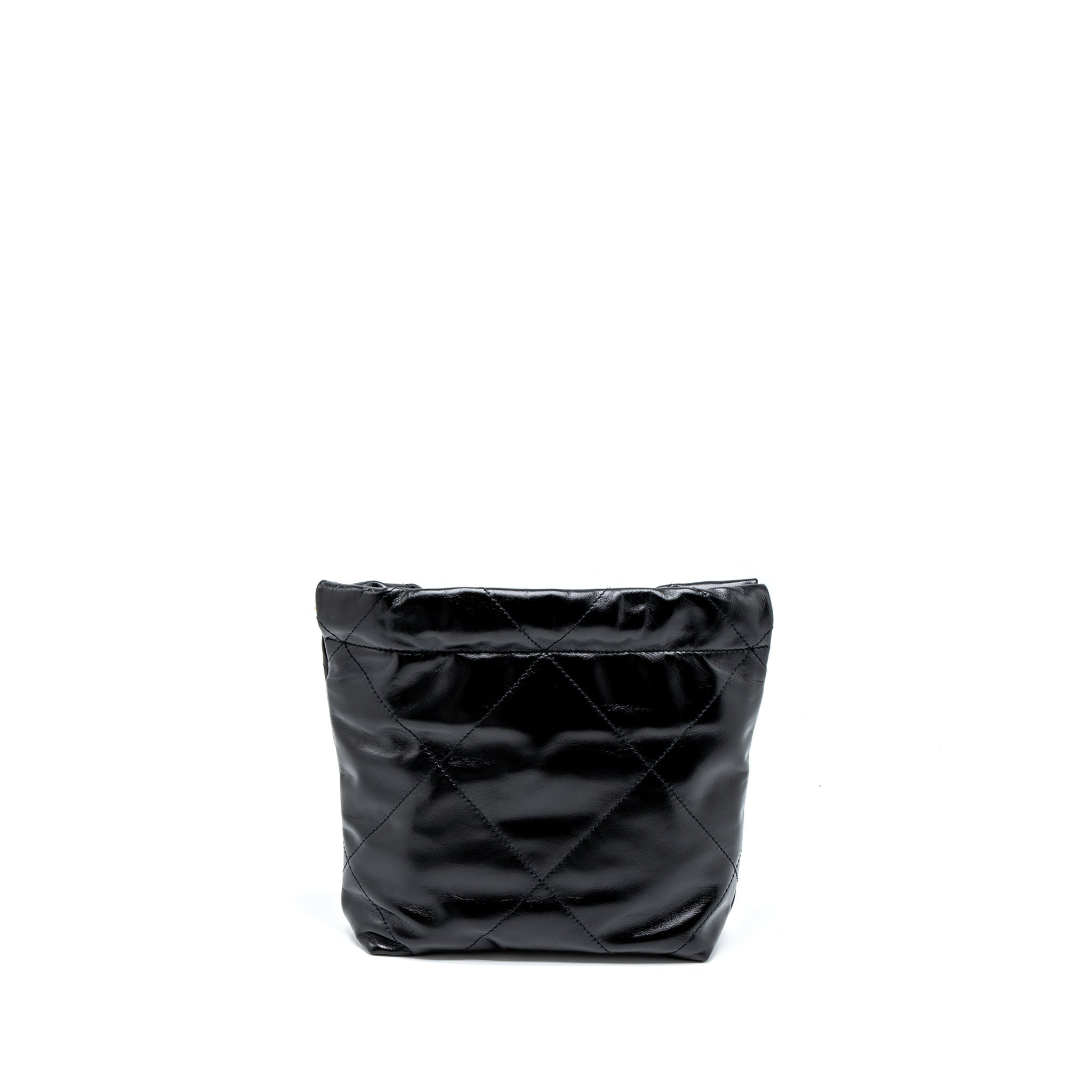 copy-of-chanel-23s-mini-22-bag-shiny-calfskin-black-brushed-ghw-microchip