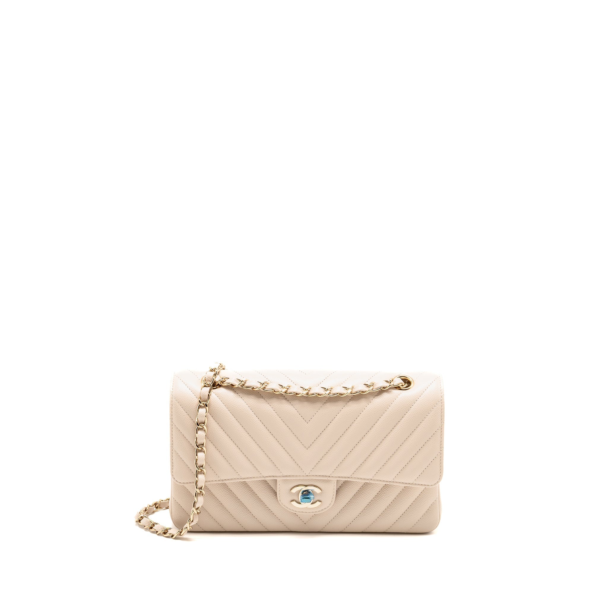 chanel-medium-classic-double-flap-bag-chevron-caviar-light-beige-lghw