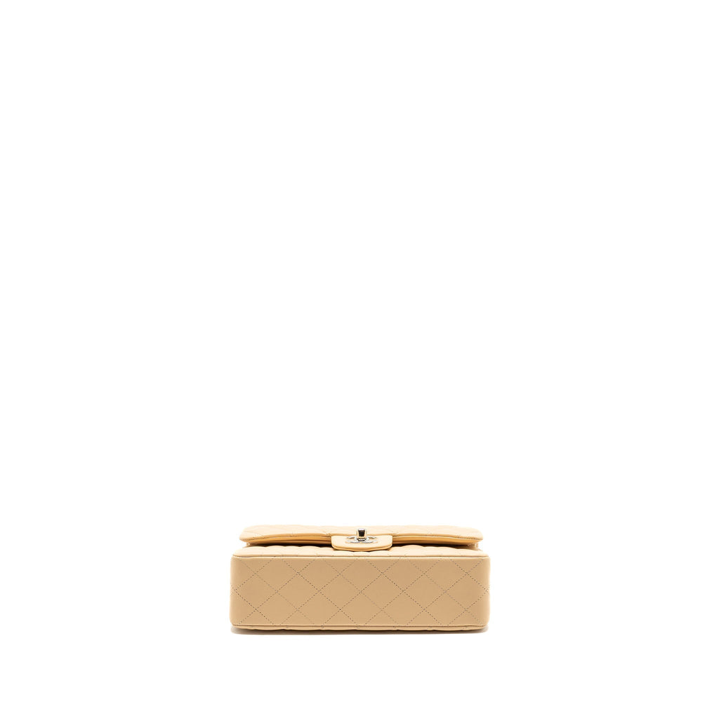chanel-small-classic-double-flap-bag-lambskin-beige-shwmicrochip