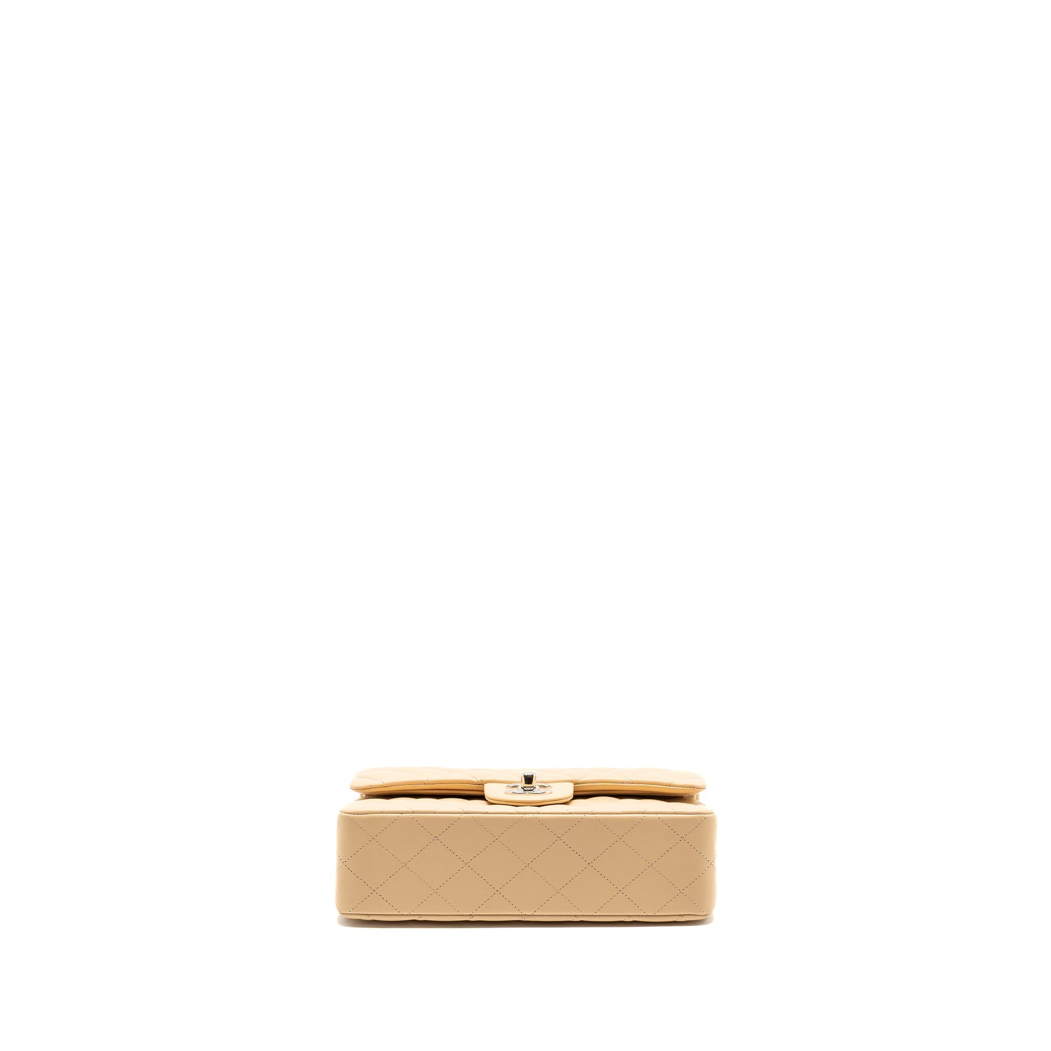 chanel-small-classic-double-flap-bag-lambskin-beige-shwmicrochip