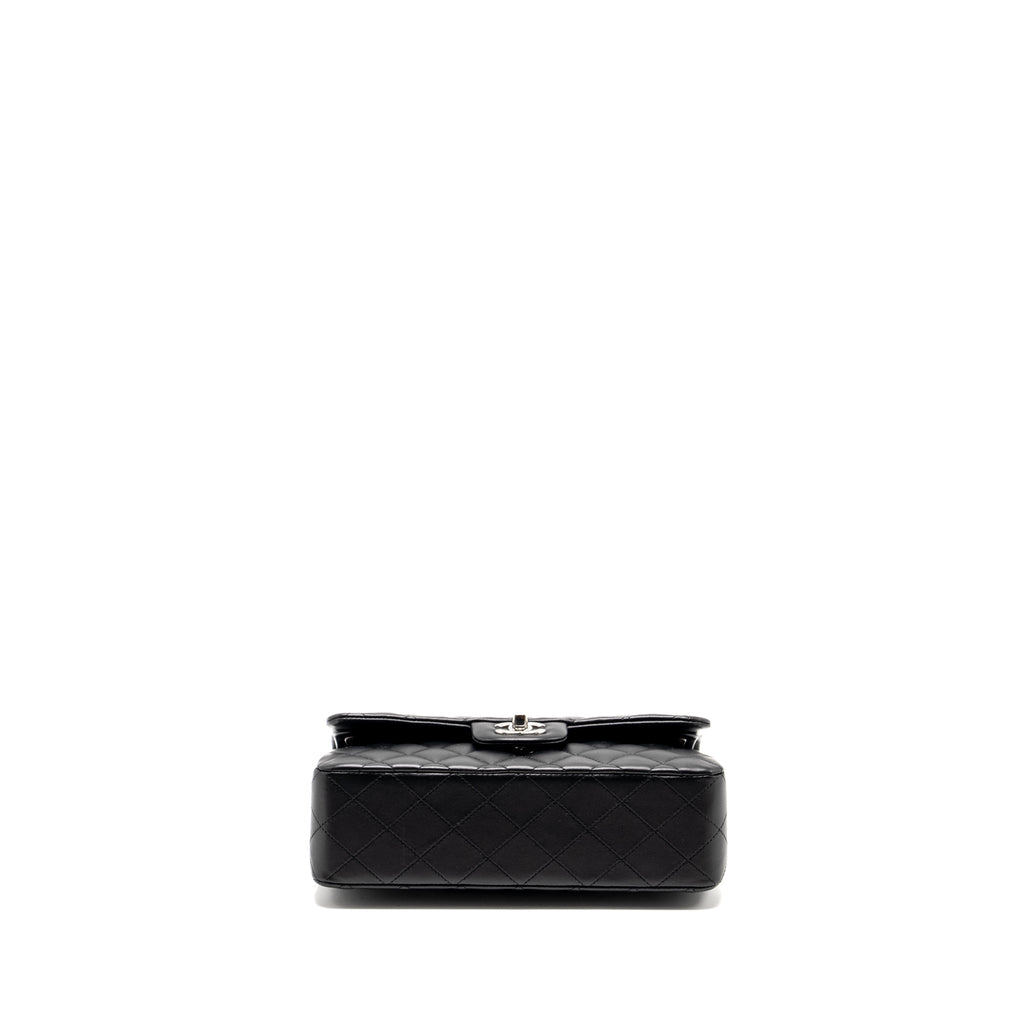 chanel-small-classic-double-flap-bag-lambskin-black-shw-microchip-1